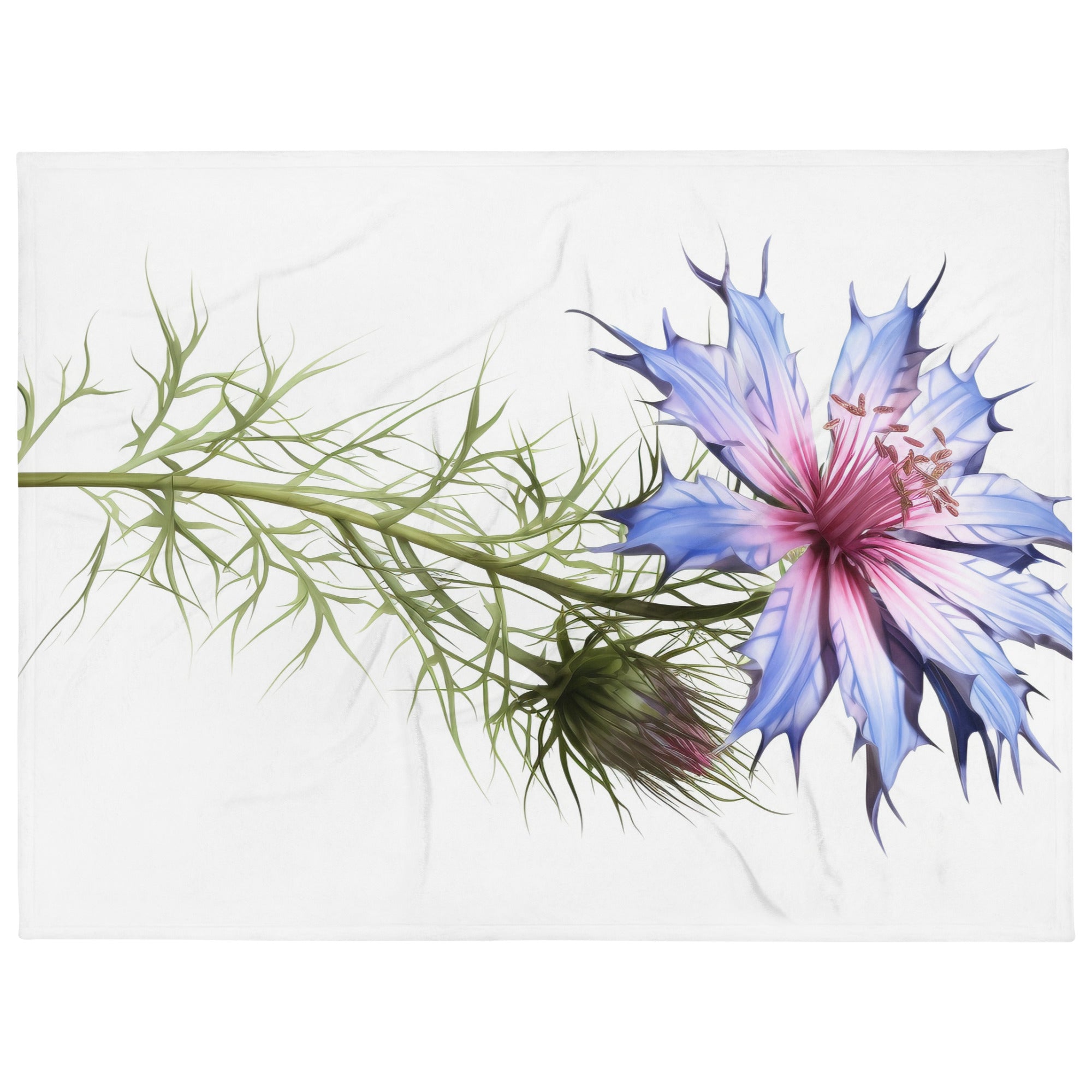 Love-in-a-Mist Flower Blanket by Visual Verse - Image 1