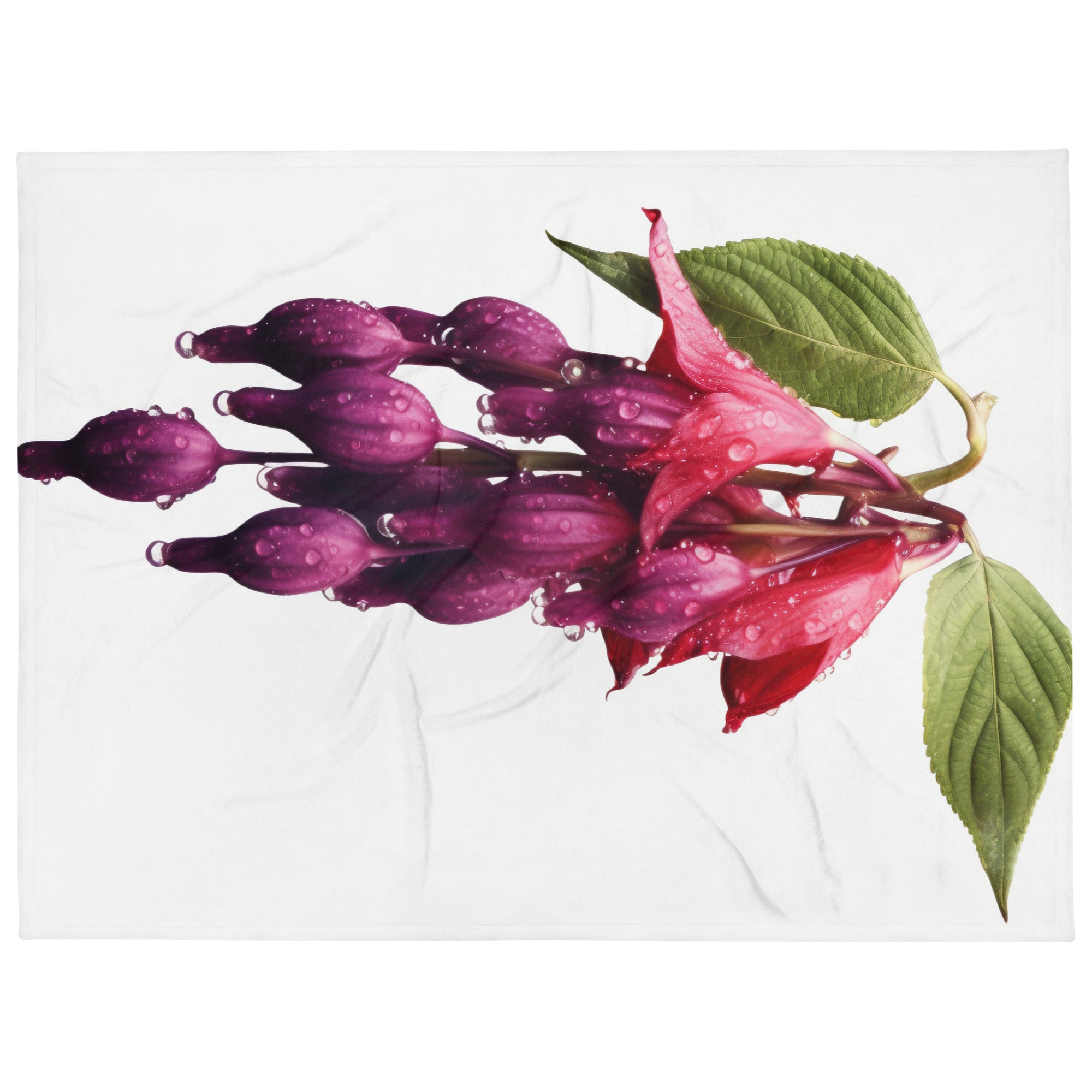 Love Lies Bleeding Flower Blanket by Visual Verse - Image 1