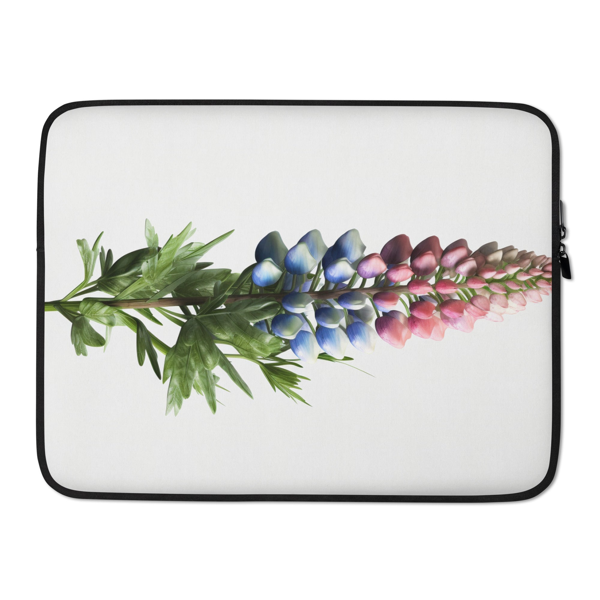 Lupine Flower Laptop Sleeve by Visual Verse - Image 1