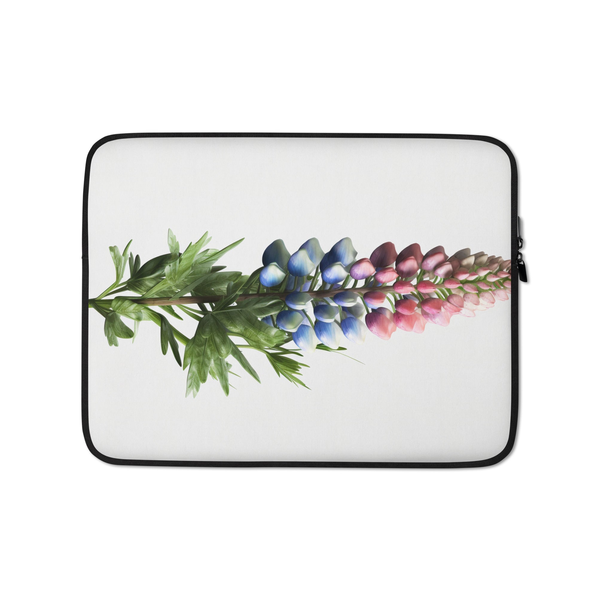 Lupine Flower Laptop Sleeve by Visual Verse - Image 2