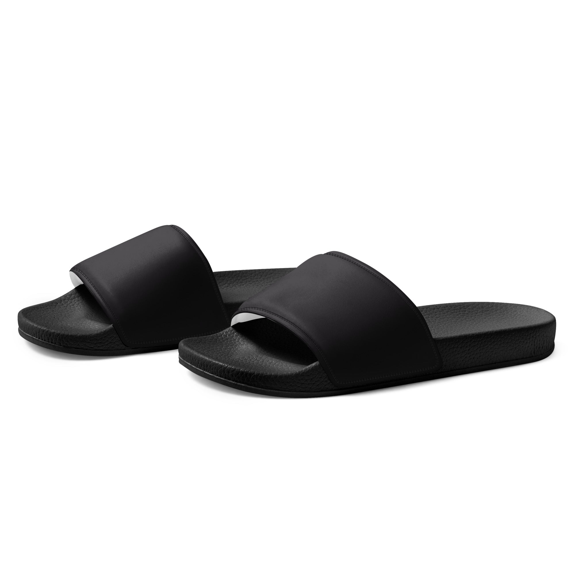 Magentaish Black Color Men's Slides by Visual Verse - Image 3