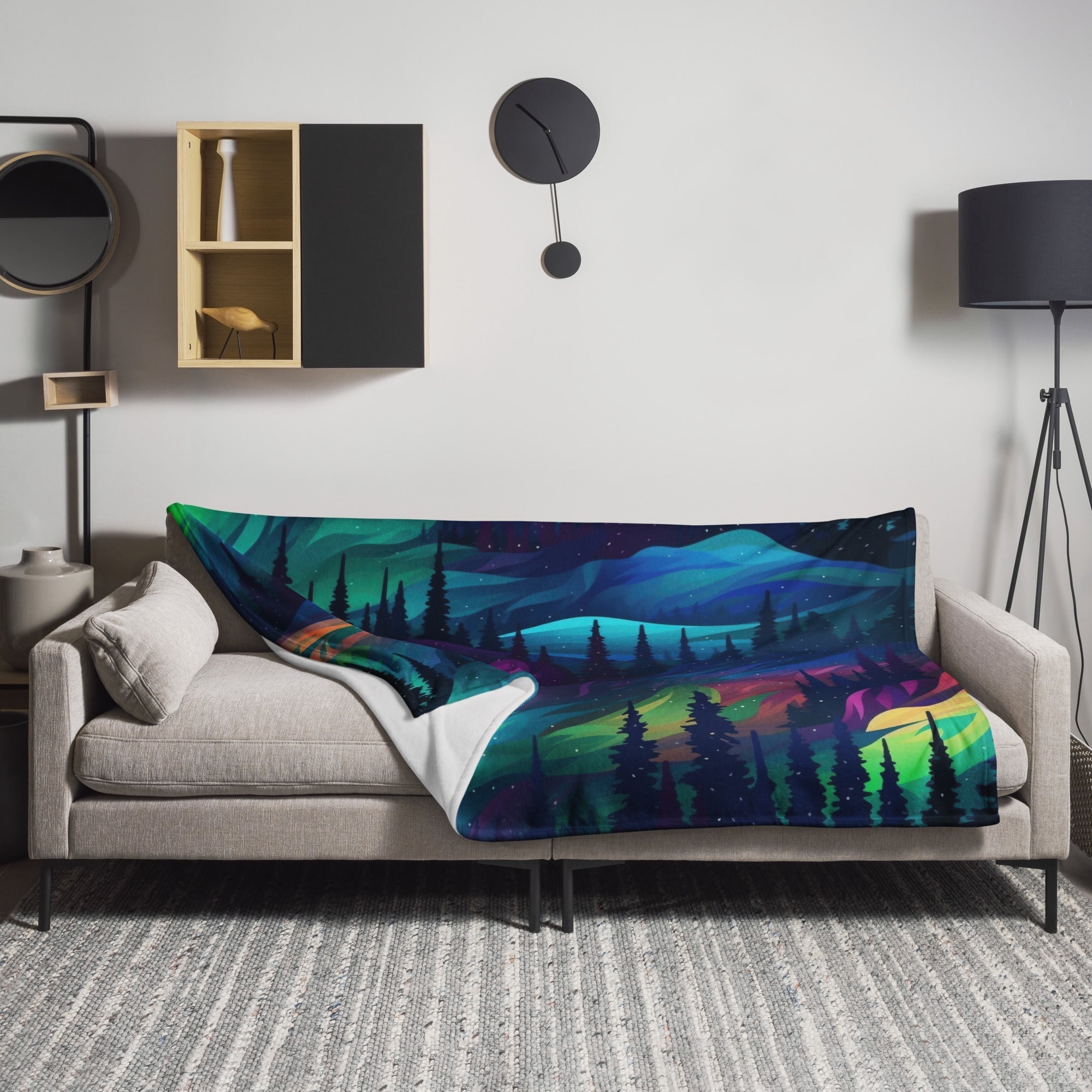 Magical Aurora Borealis Blanket by Visual Verse - Image 1