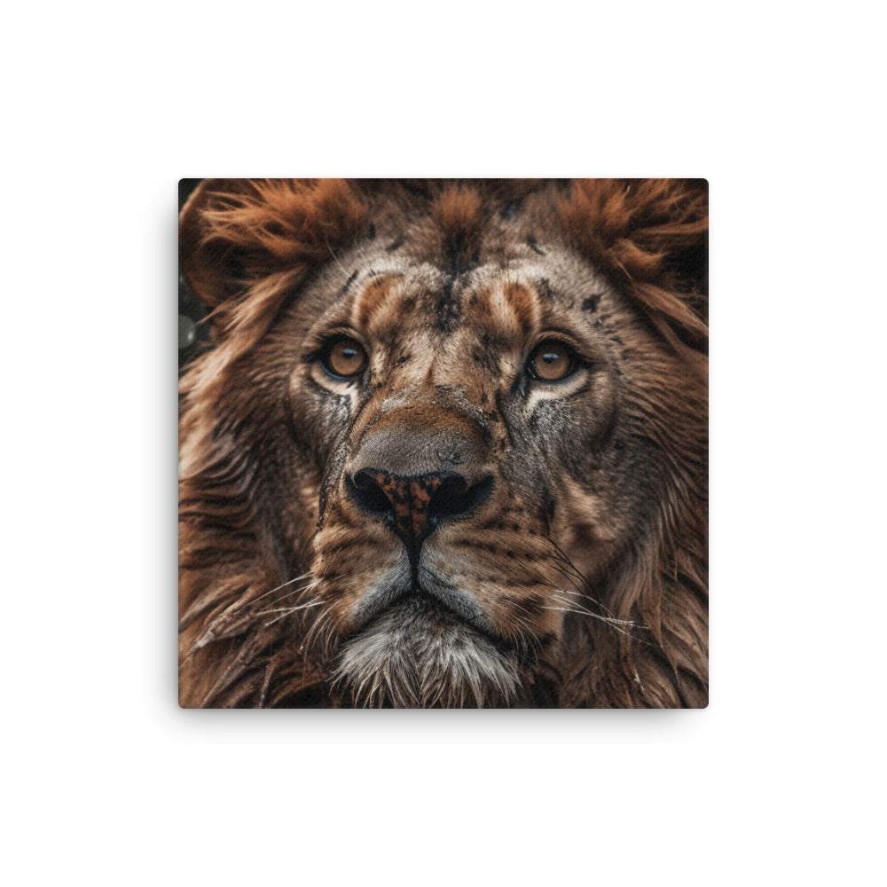 Majestic Lion Art Canvas by Visual Verse - Image 1