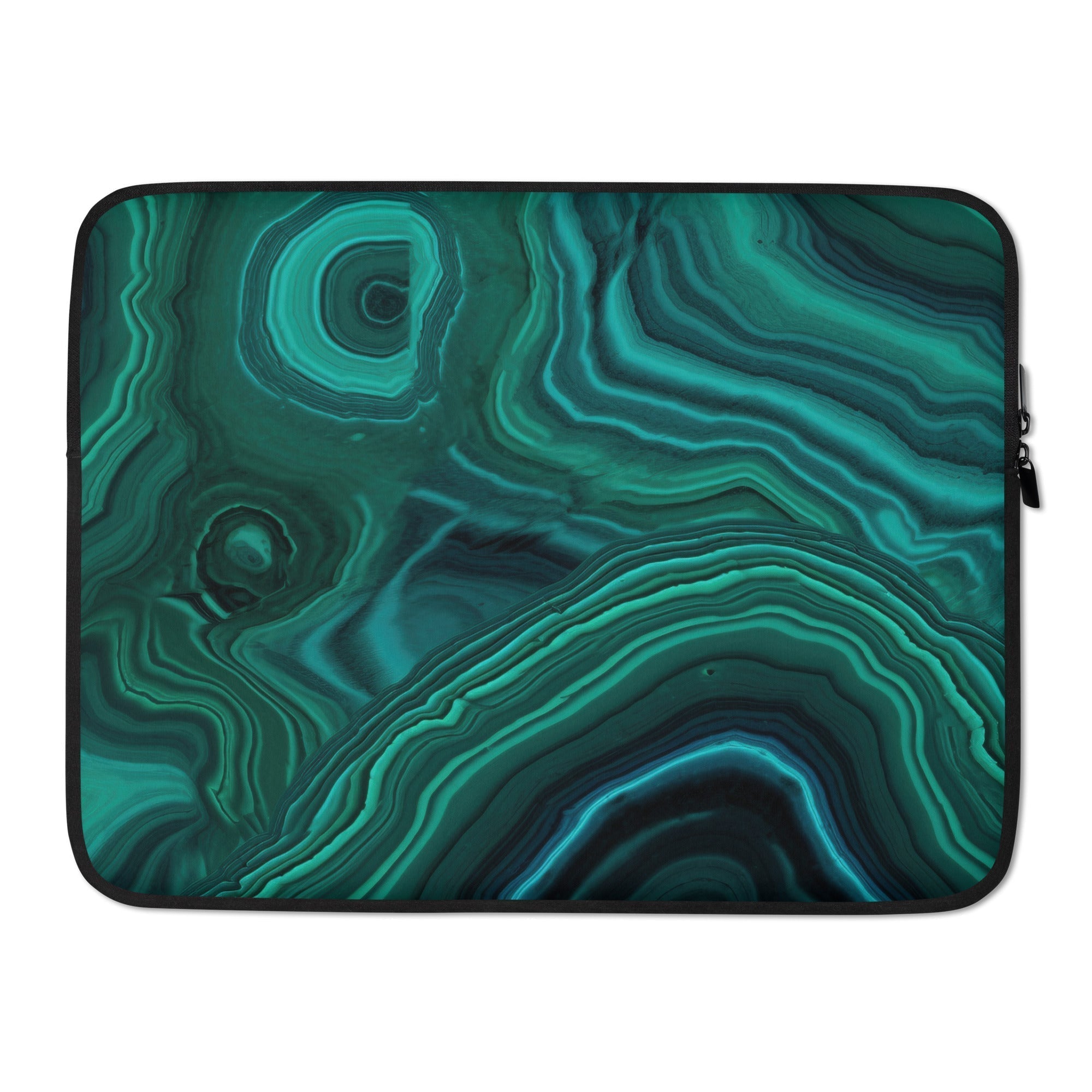 Malachite Laptop Sleeve by Visual Verse - Image 1