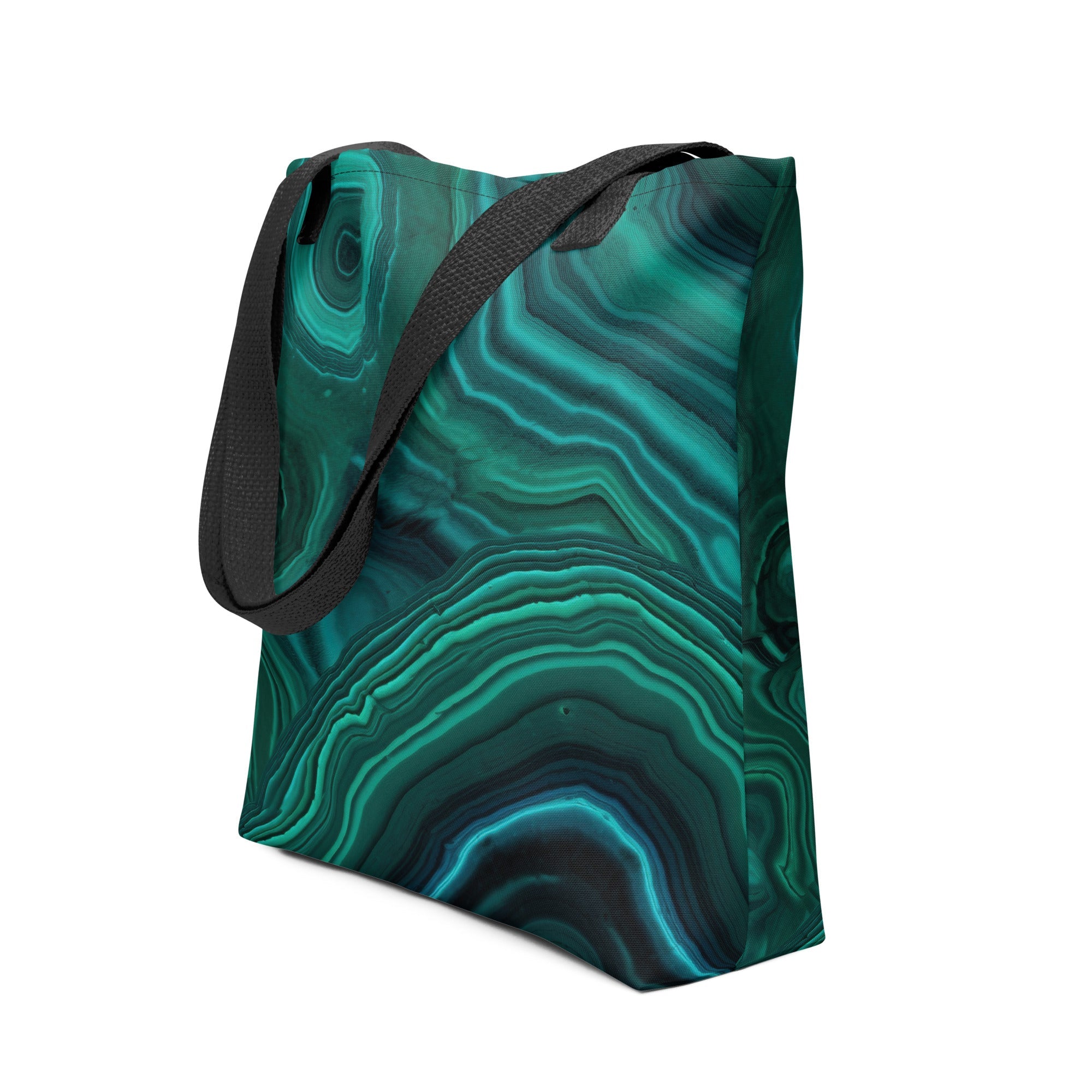 Malachite Tote Bag by Visual Verse - Image 1