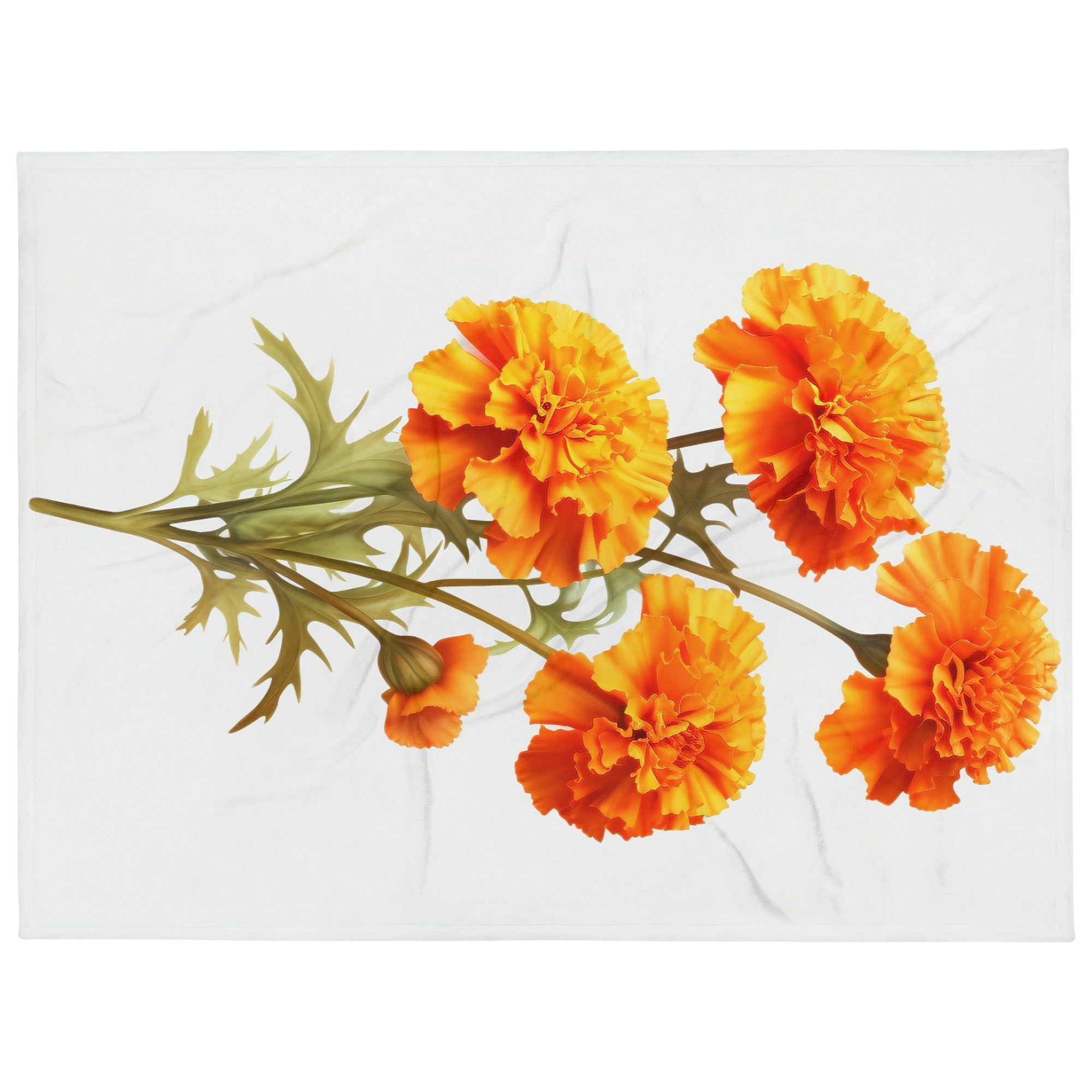 Marigold Flower Blanket by Visual Verse - Image 1