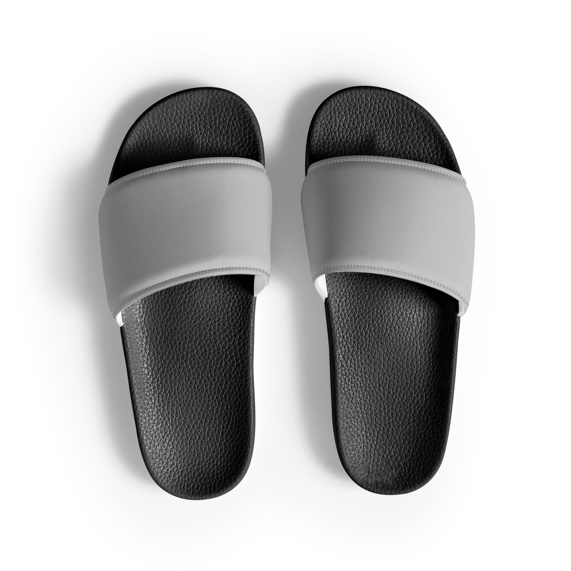 Medium Gray Color Men's Slides by Visual Verse - Image 1