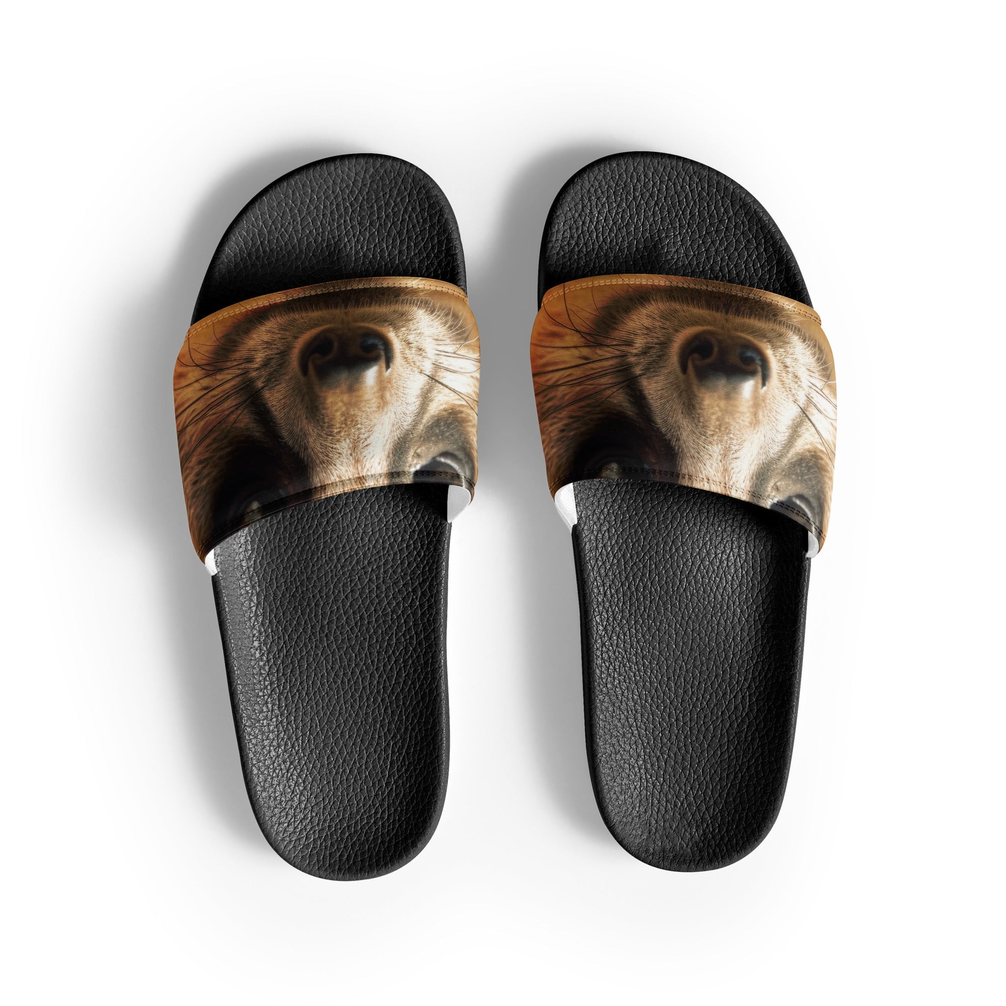 Meerkat Fur Men's Slides by Visual Verse - Image 1