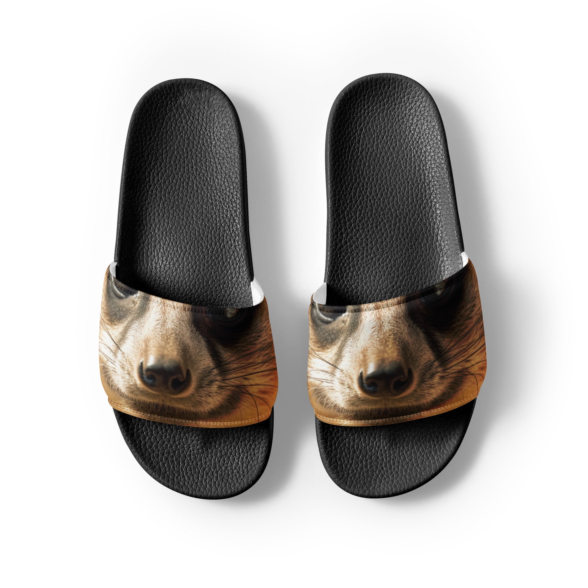 Meerkat Fur Men's Slides by Visual Verse - Image 2