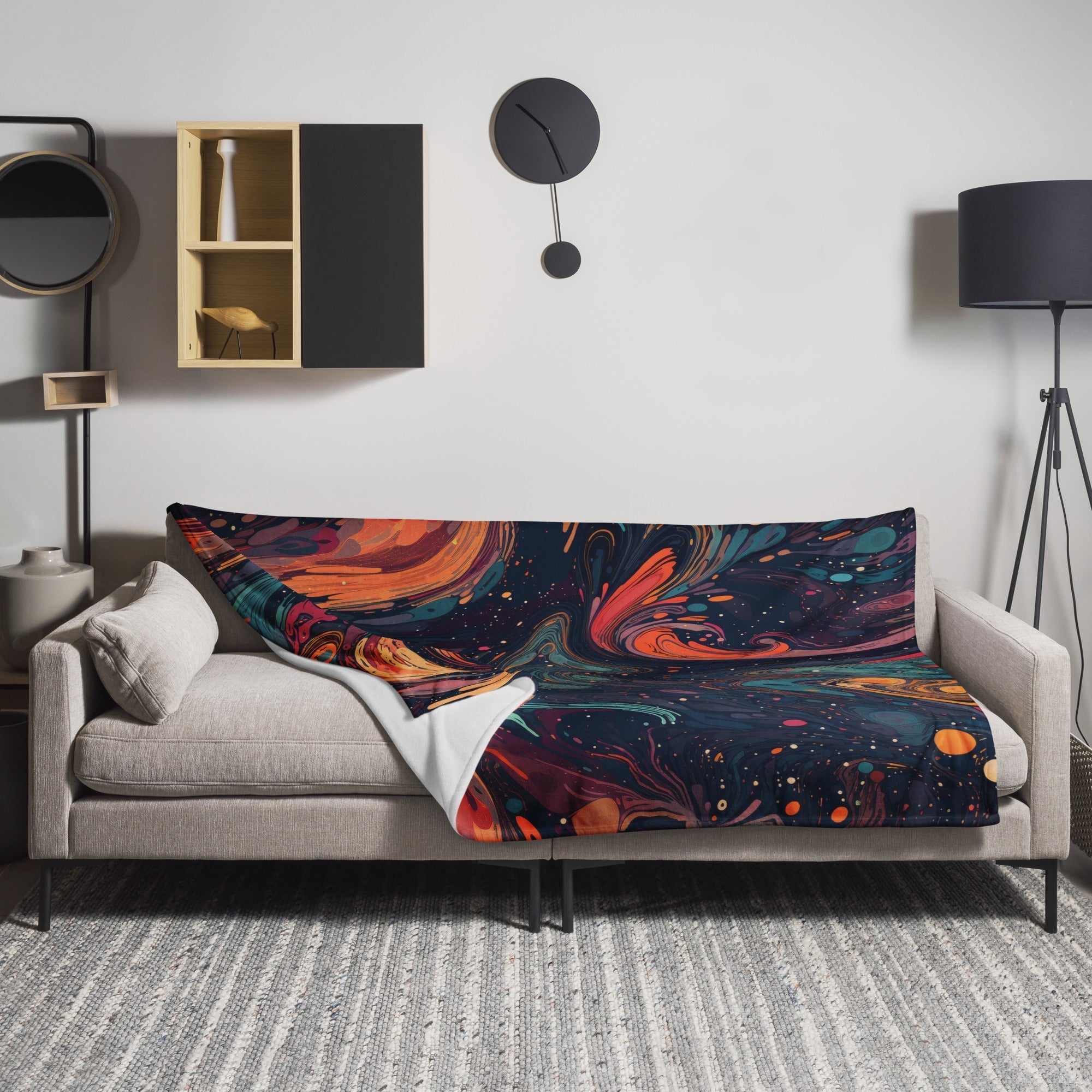 Mesmerizing &romeda Galaxy Blanket by Visual Verse - Image 1