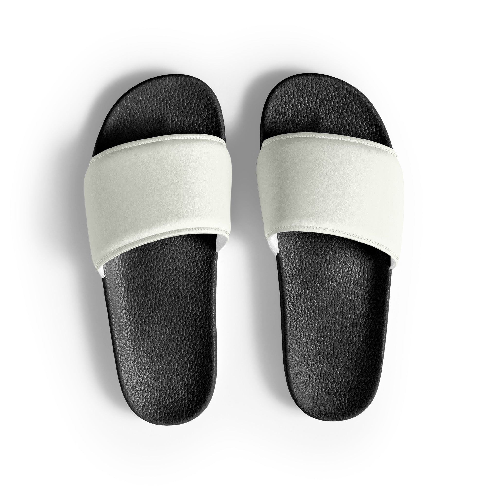 Milk Color Men's Slides by Visual Verse - Image 1