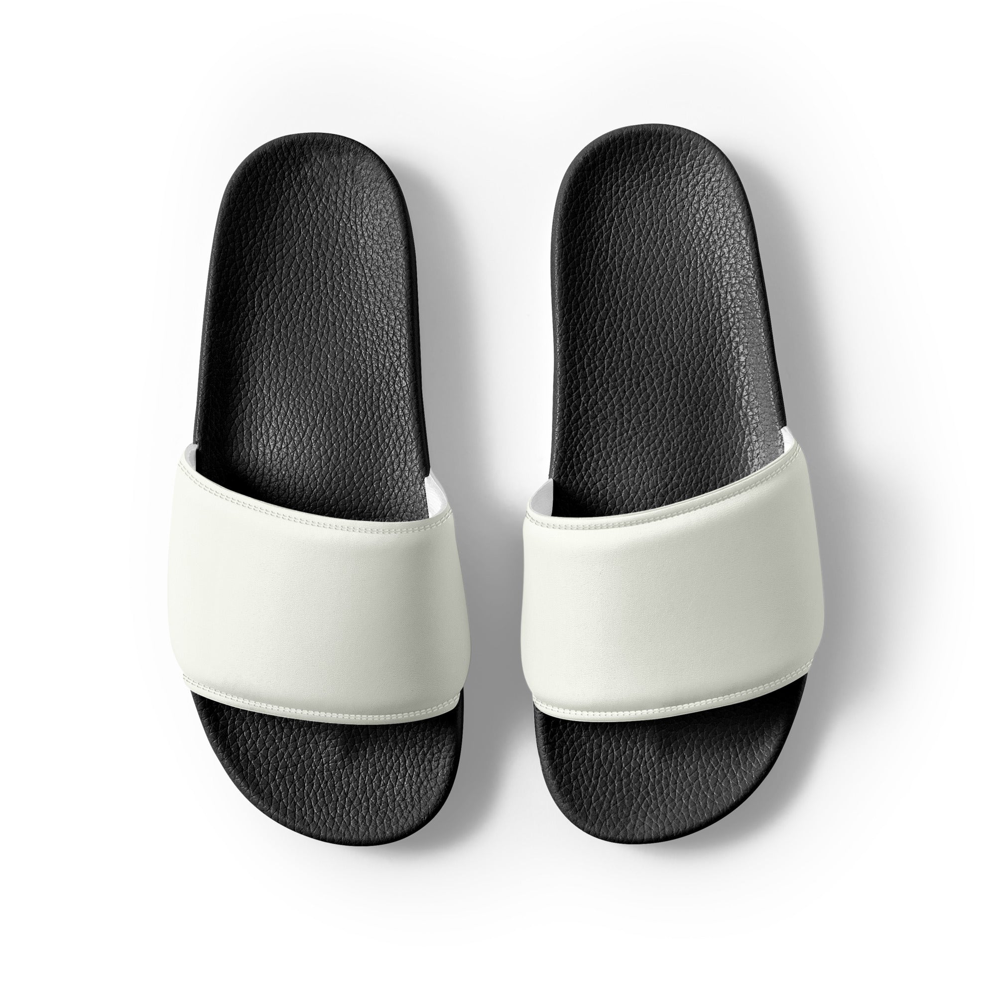 Milk Color Men's Slides by Visual Verse - Image 2