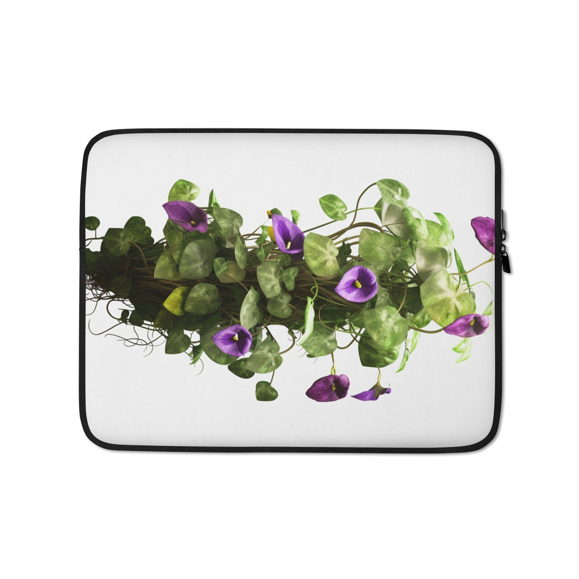 Money Plant Flower Laptop Sleeve by Visual Verse - Image 2