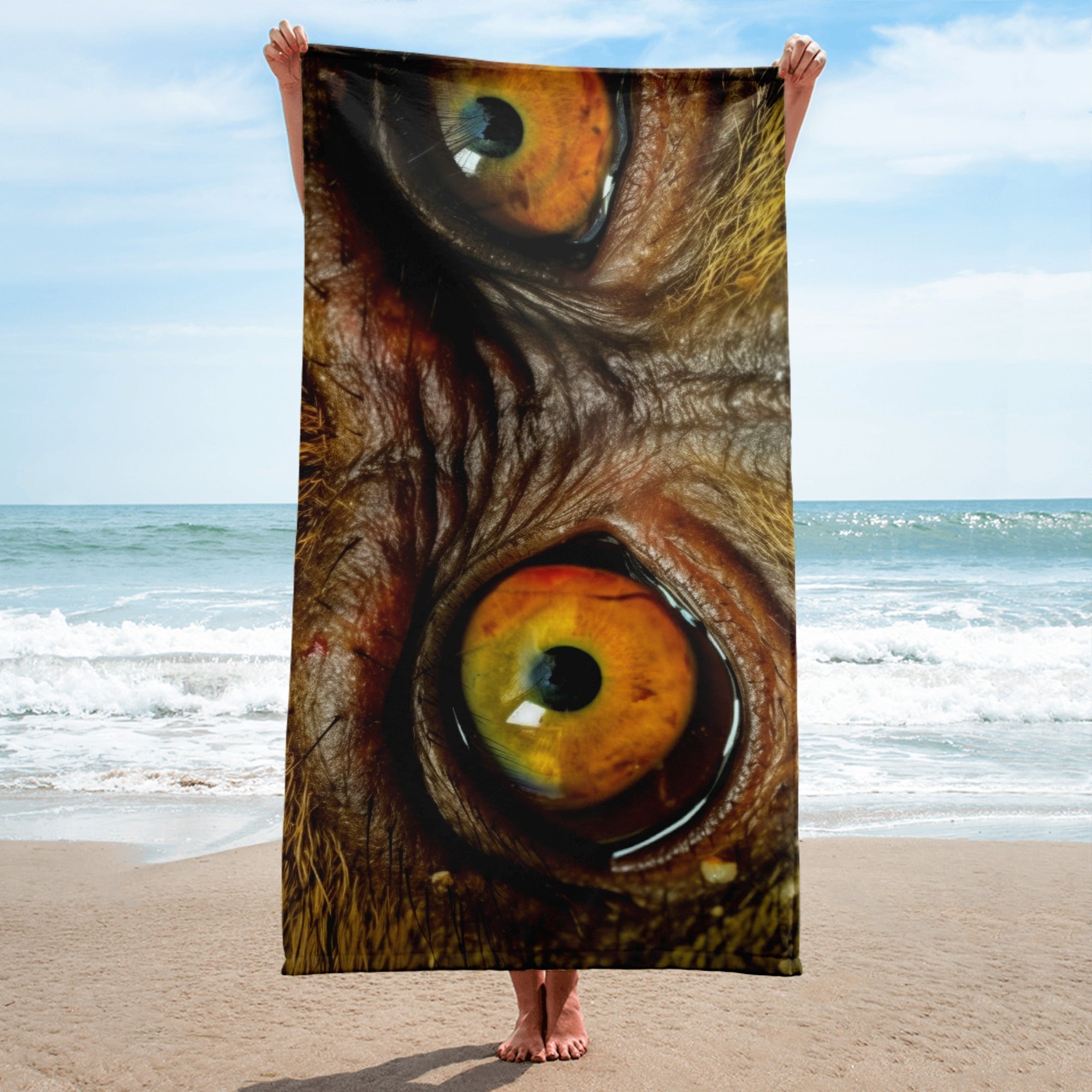 Monkey Business Beach Towel by Visual Verse - Image 1