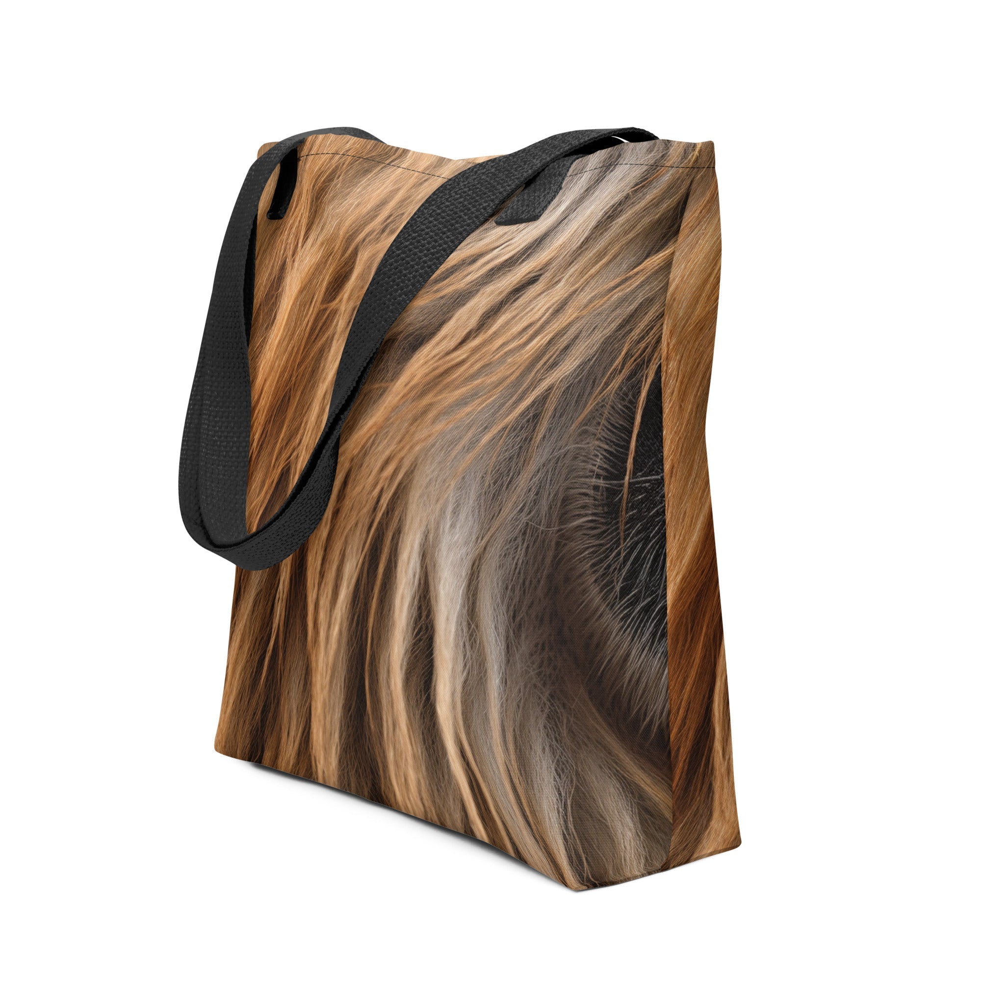 Monkey Fur Tote Bag by Visual Verse - Image 1