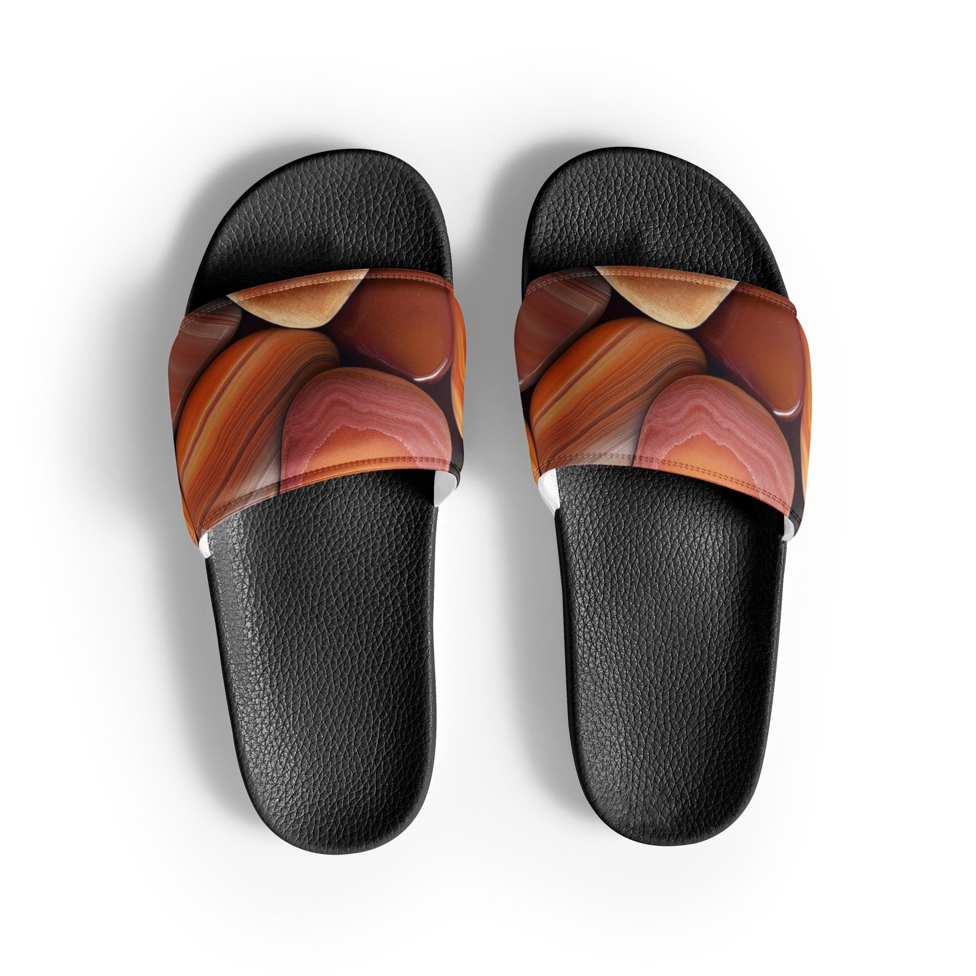 Mookaite Jasper Men's Slides by Visual Verse - Image 1