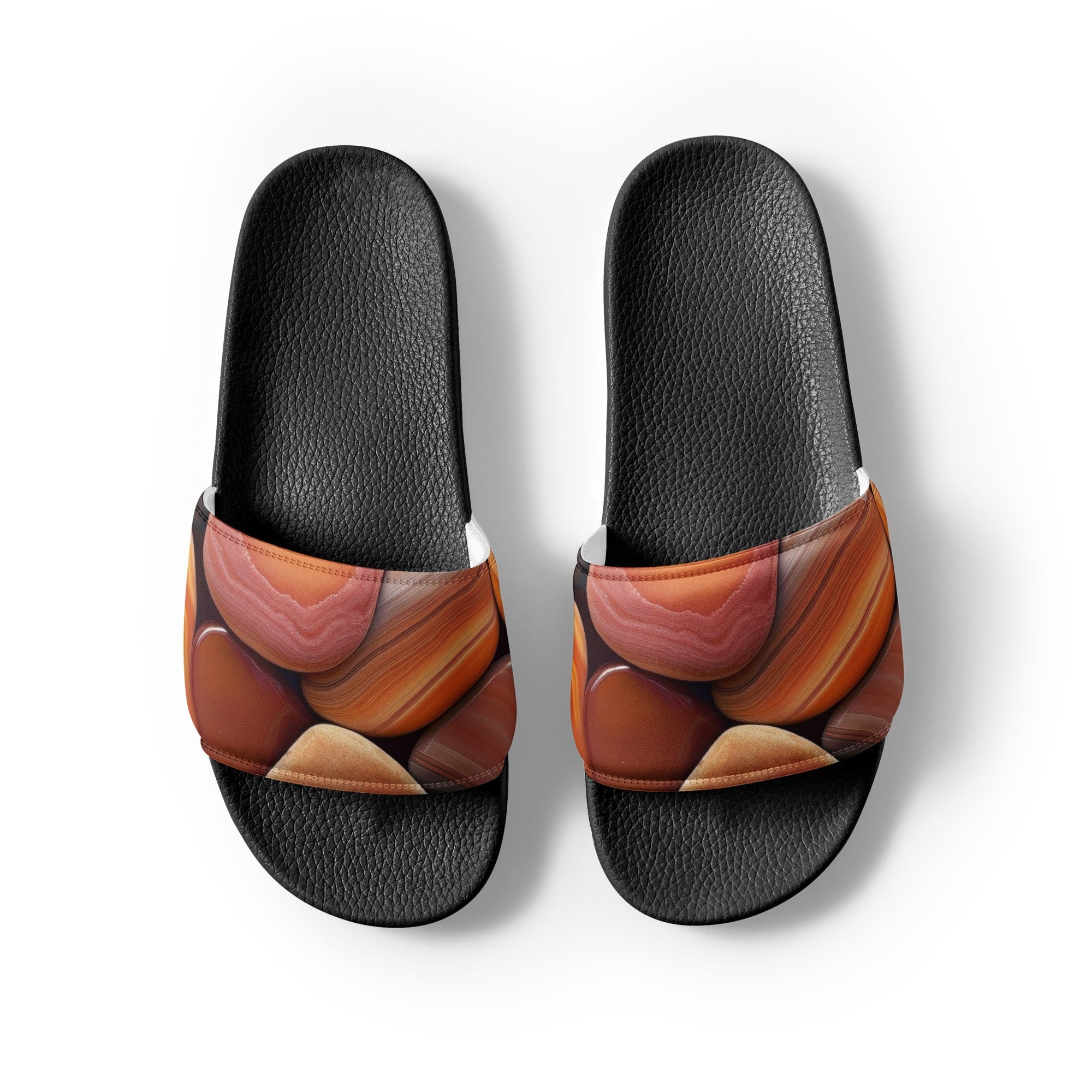 Mookaite Jasper Men's Slides by Visual Verse - Image 2