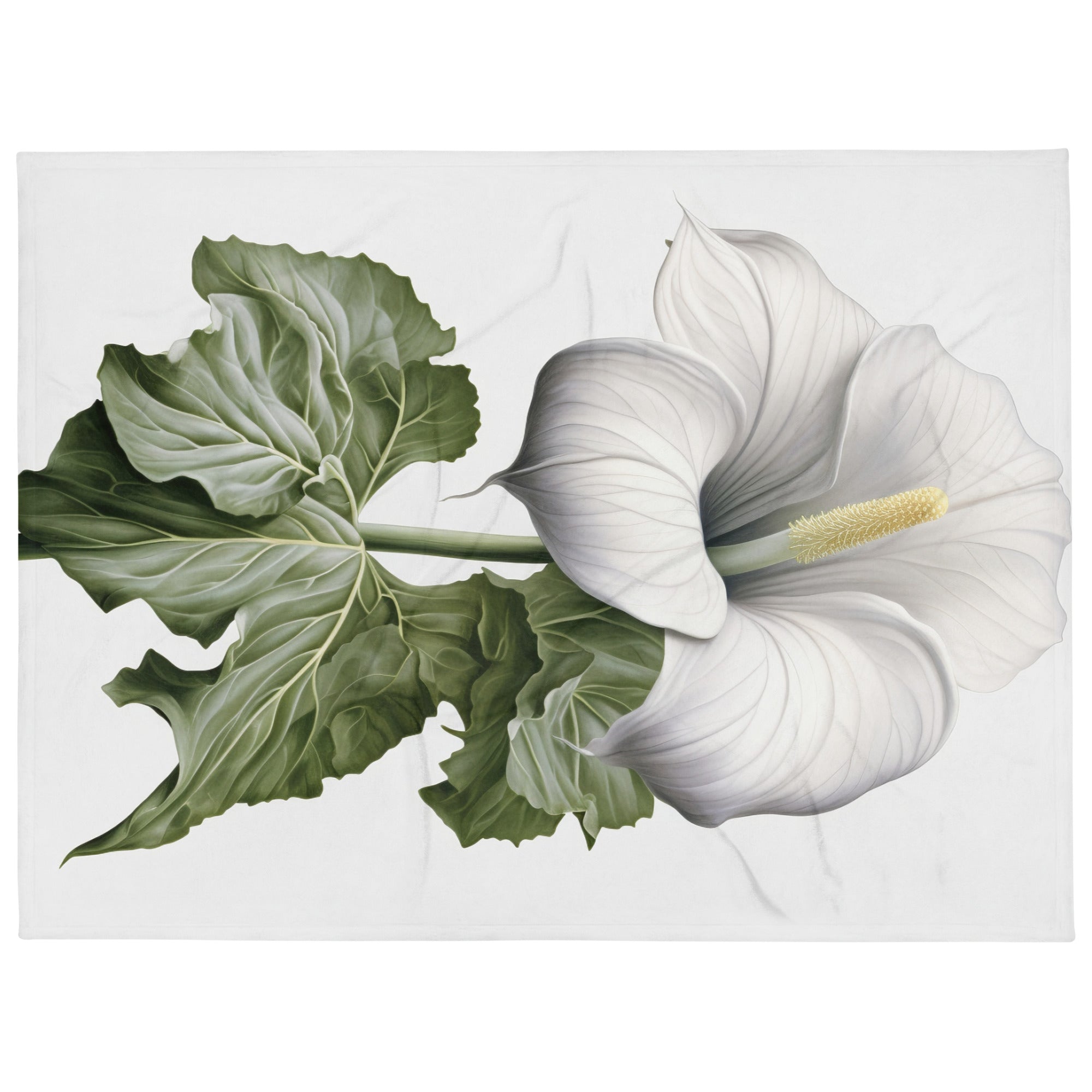 Moonflower Flower Blanket by Visual Verse - Image 1