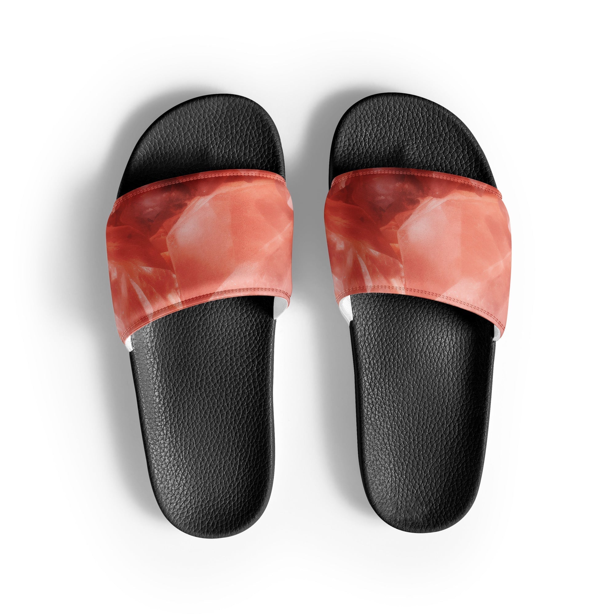 Morganite Rock Men's Slides by Visual Verse - Image 1