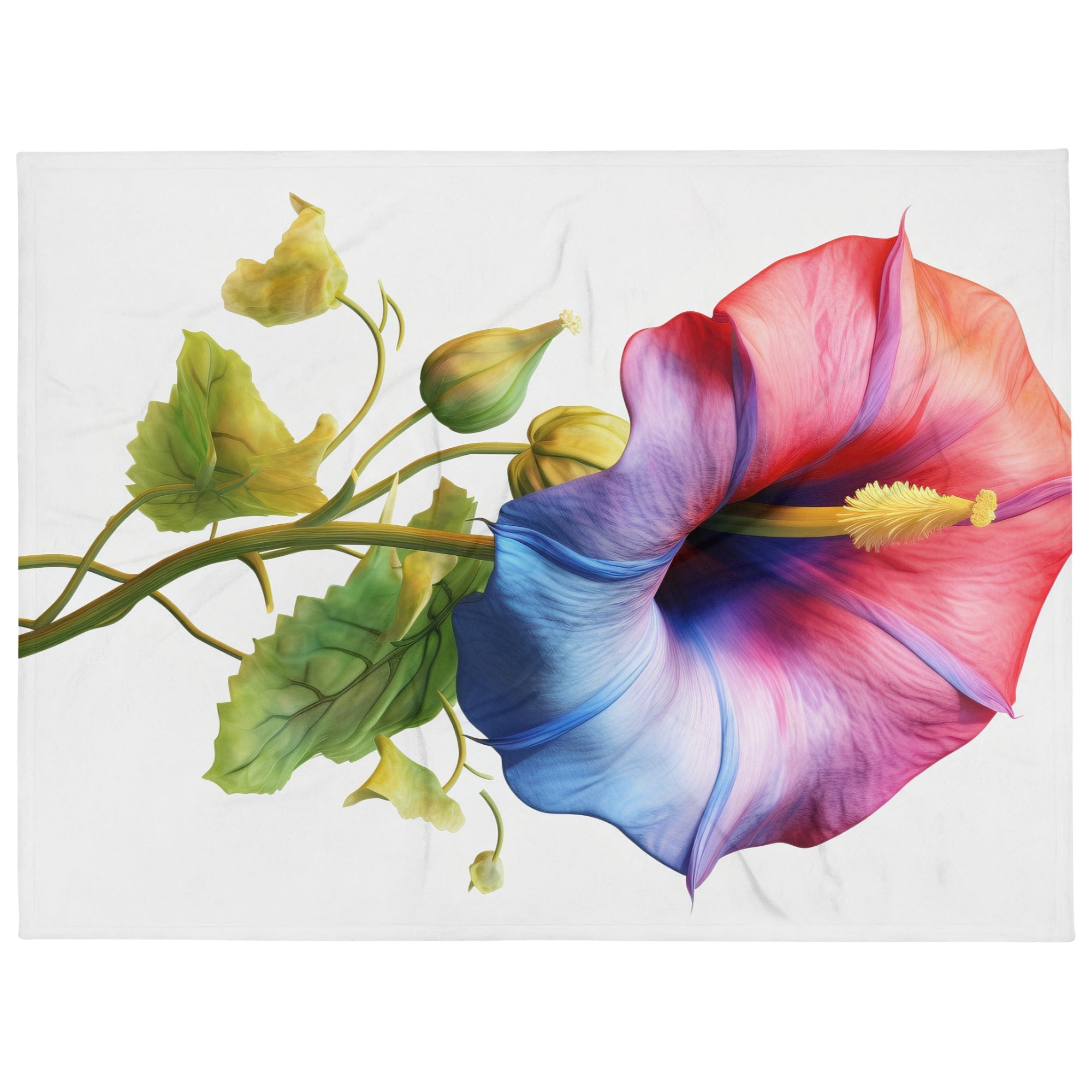 Morning Glory Flower Blanket by Visual Verse - Image 1