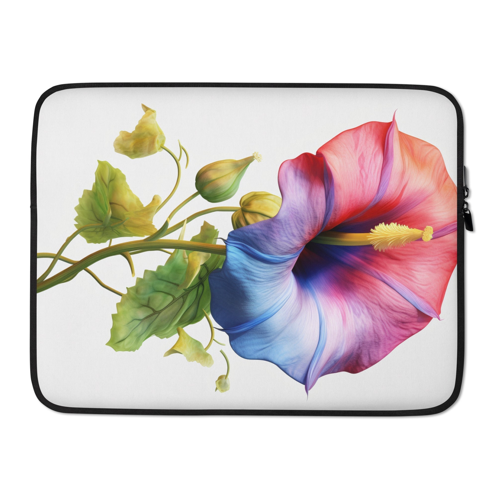 Morning Glory Flower Laptop Sleeve by Visual Verse - Image 1