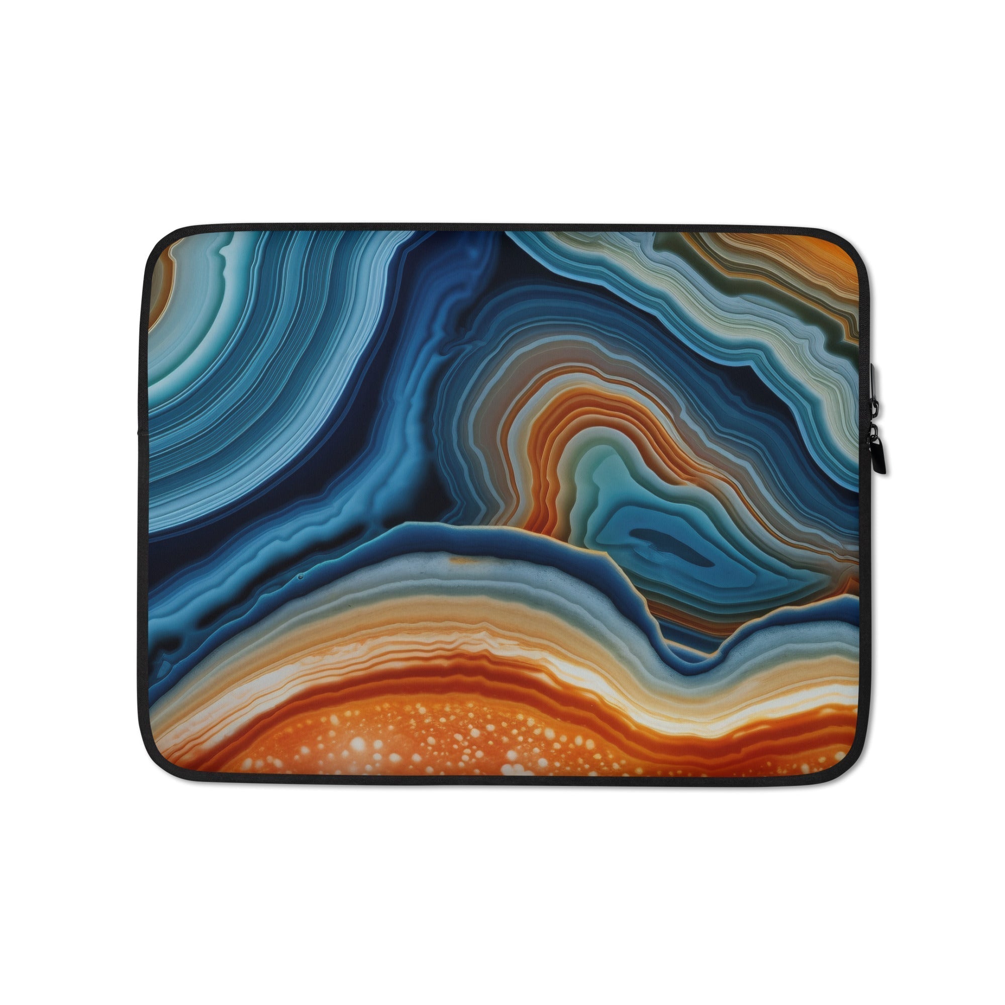 Multicolored Agate Rock Laptop Sleeve by Visual Verse - Image 2