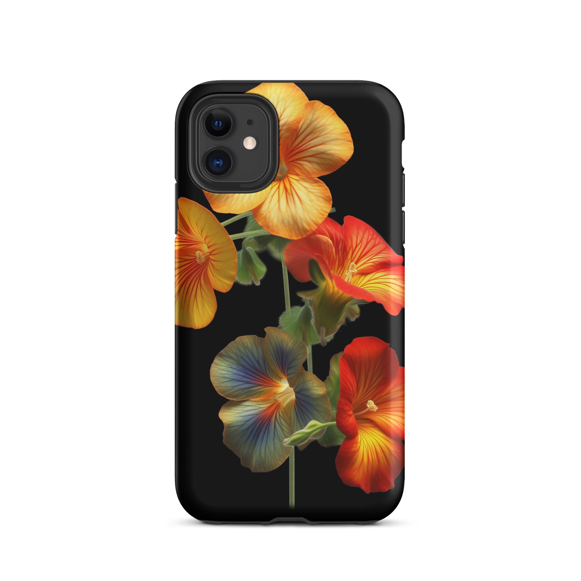 Multiple Nasturtium Flower iPhone Case by Visual Verse - Image 2