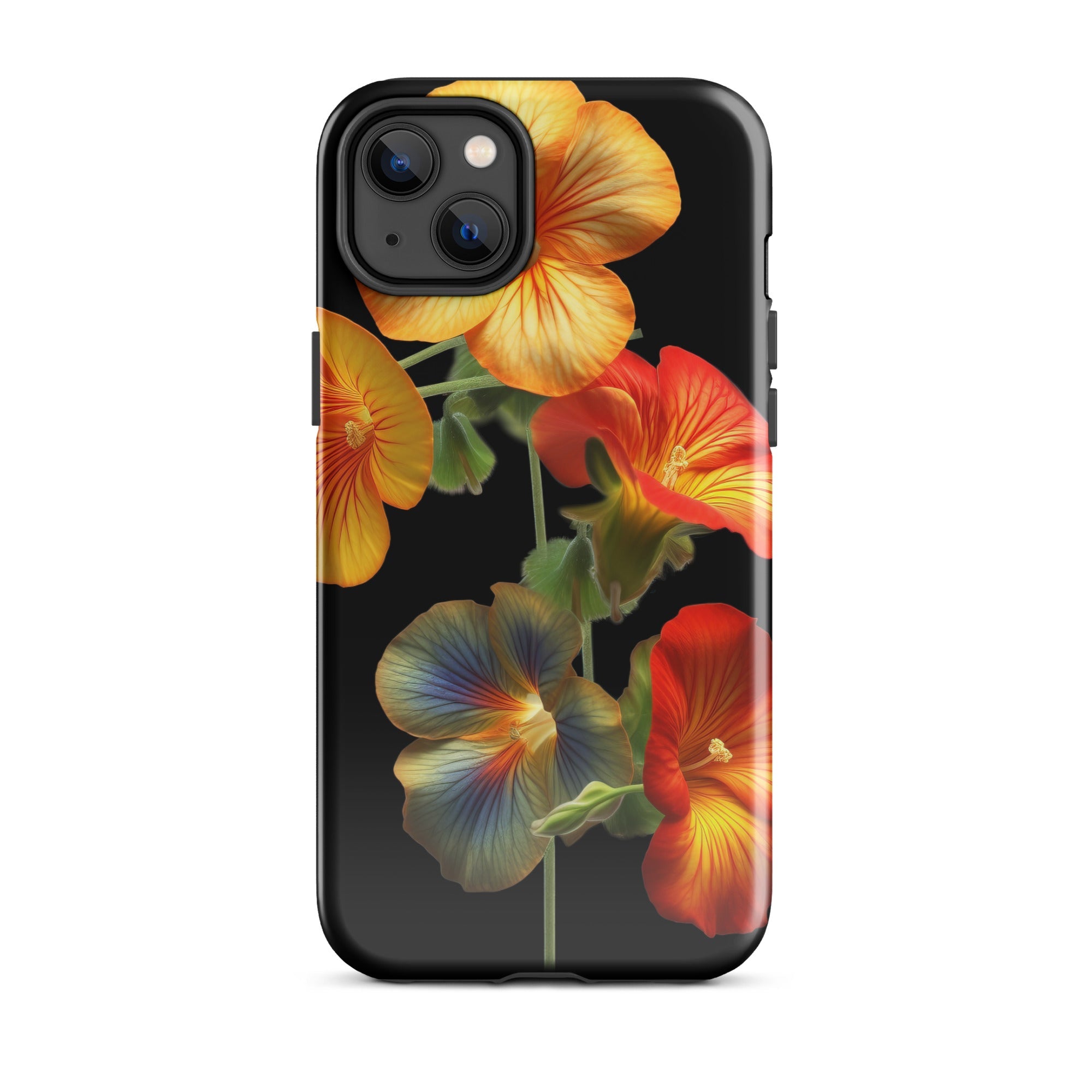 Multiple Nasturtium Flower iPhone Case by Visual Verse - Image 25