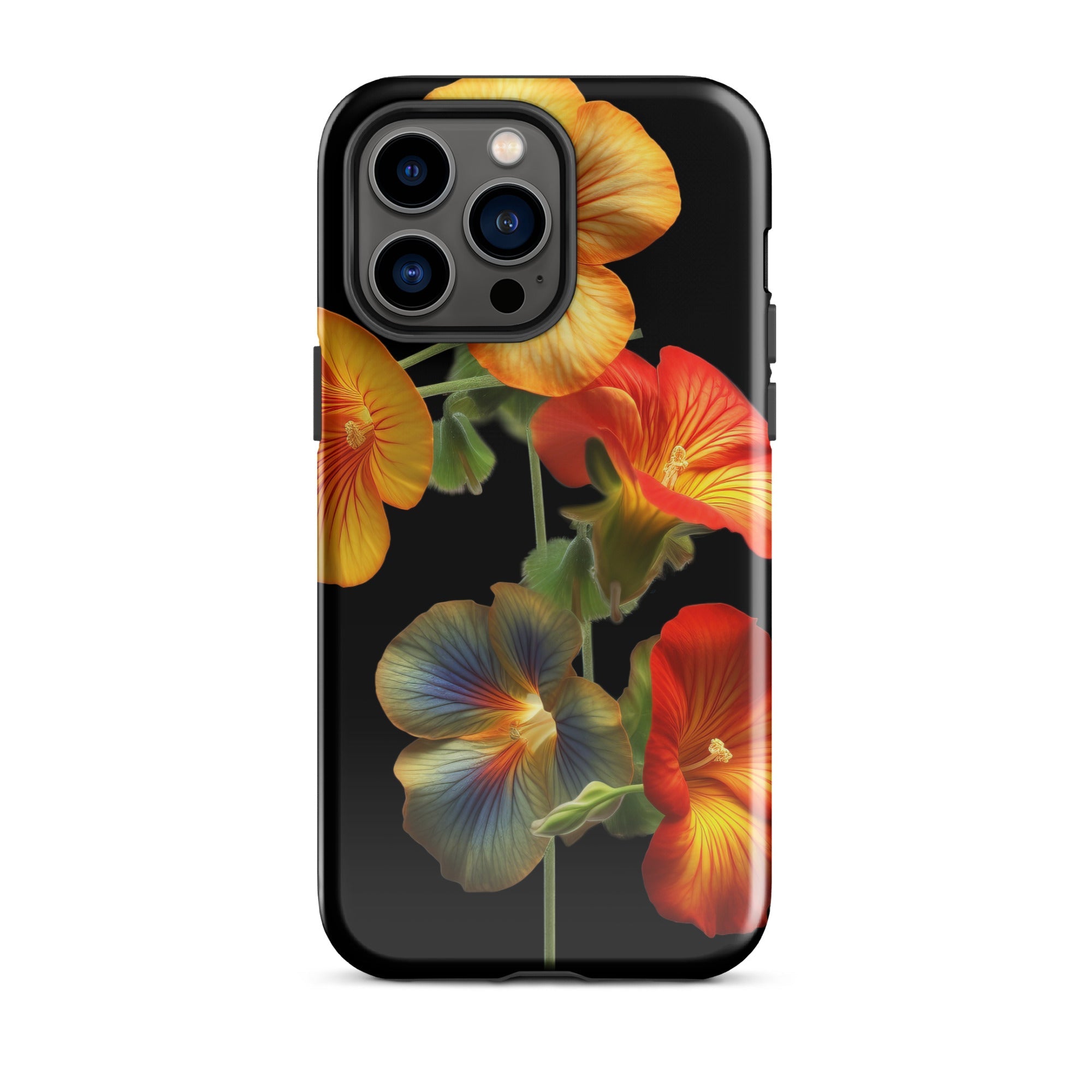 Multiple Nasturtium Flower iPhone Case by Visual Verse - Image 29