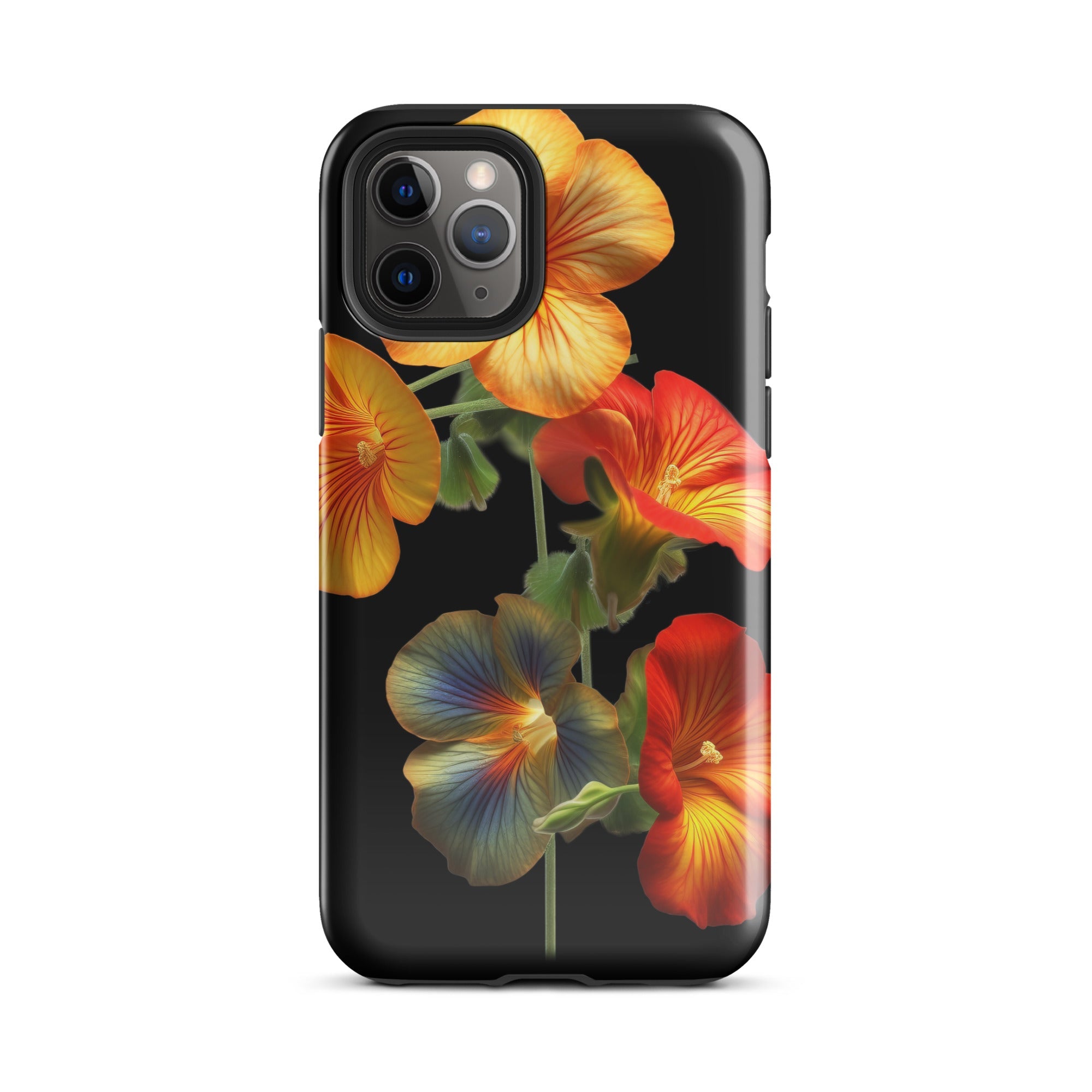 Multiple Nasturtium Flower iPhone Case by Visual Verse - Image 3