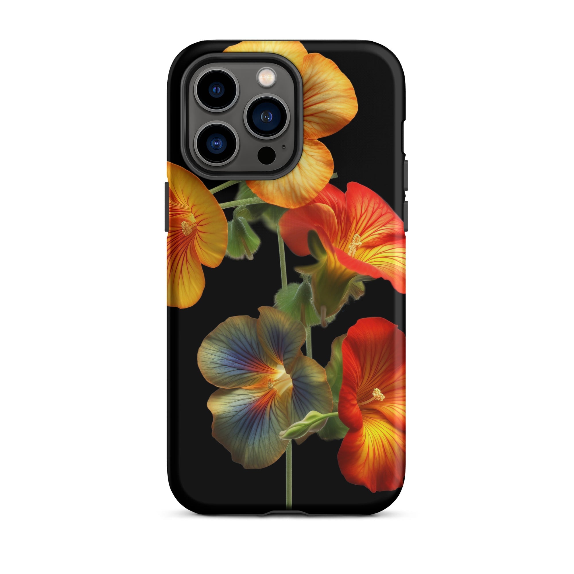 Multiple Nasturtium Flower iPhone Case by Visual Verse - Image 30