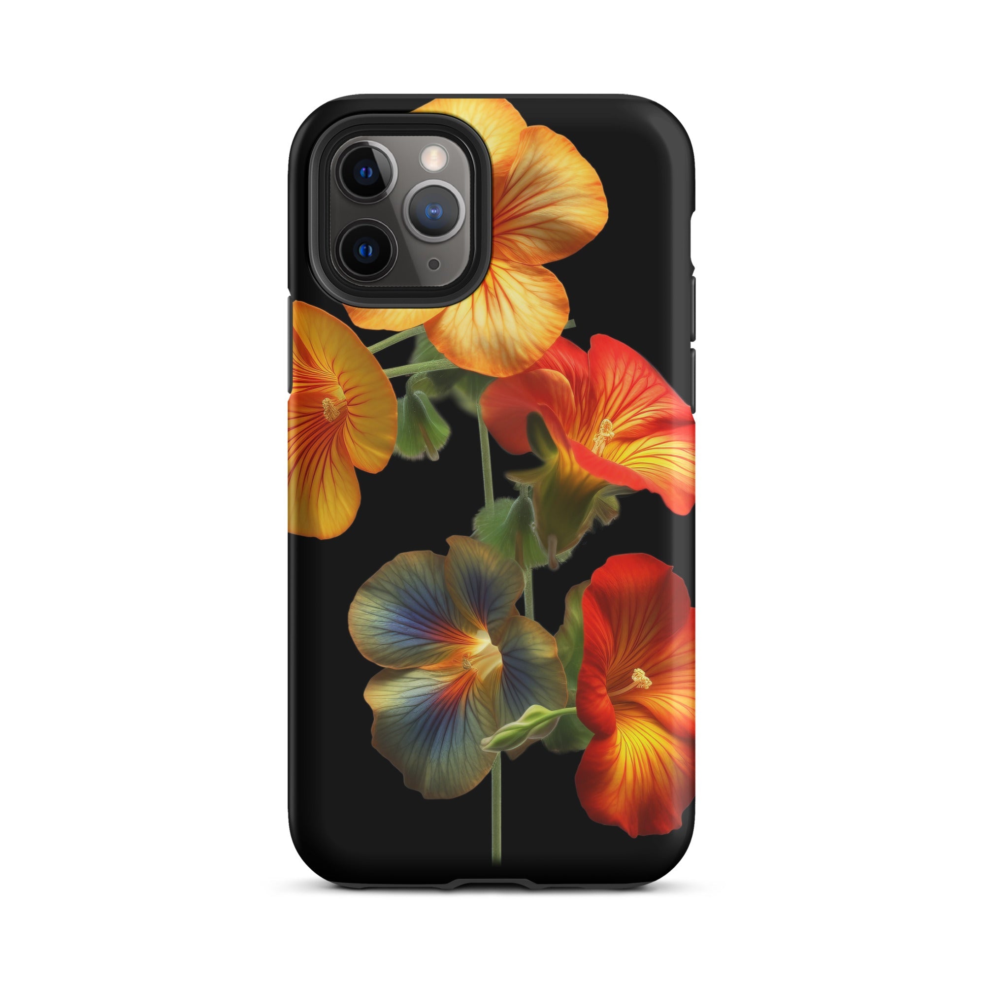 Multiple Nasturtium Flower iPhone Case by Visual Verse - Image 4