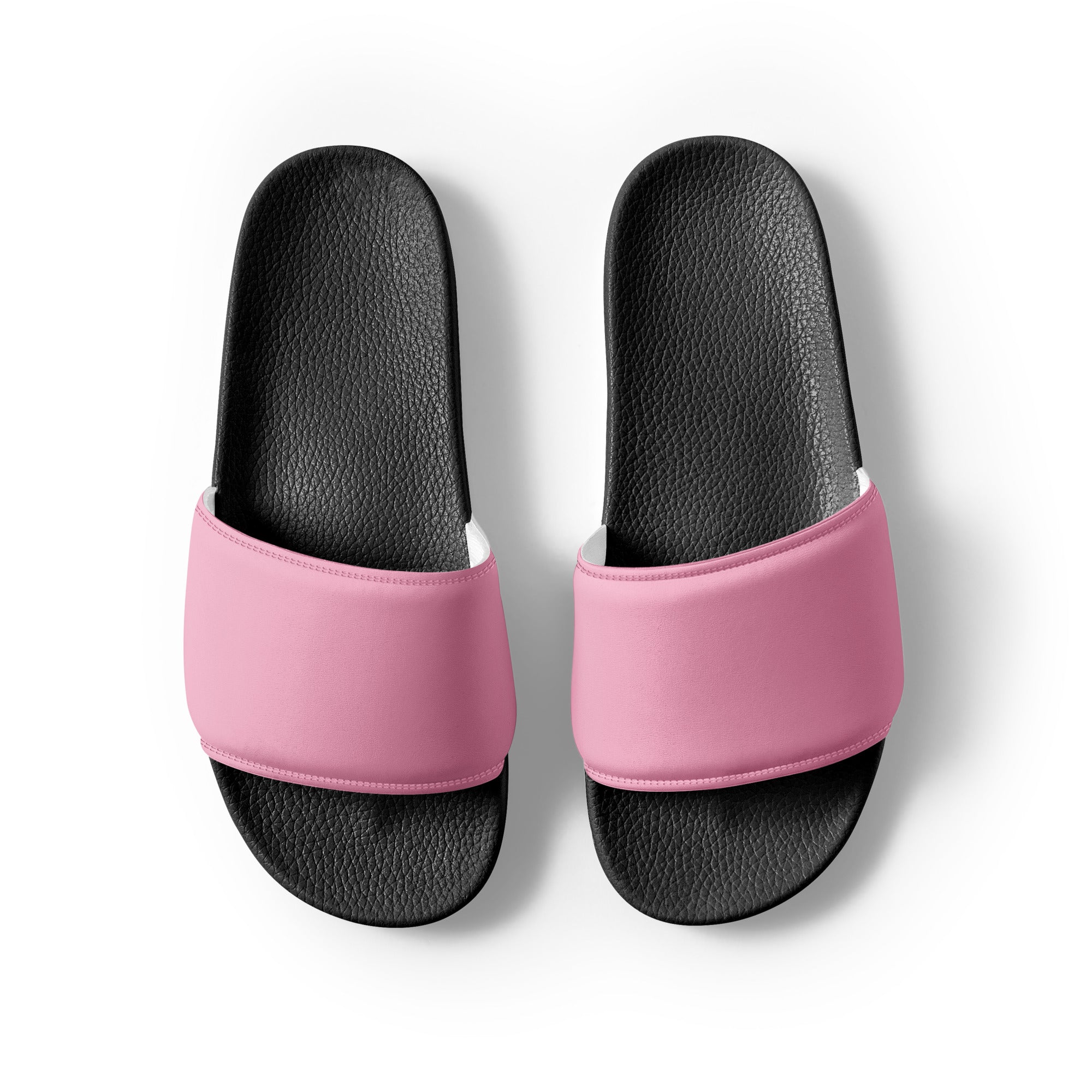 Nadeshiko Pink Color Men's Slides by Visual Verse - Image 2