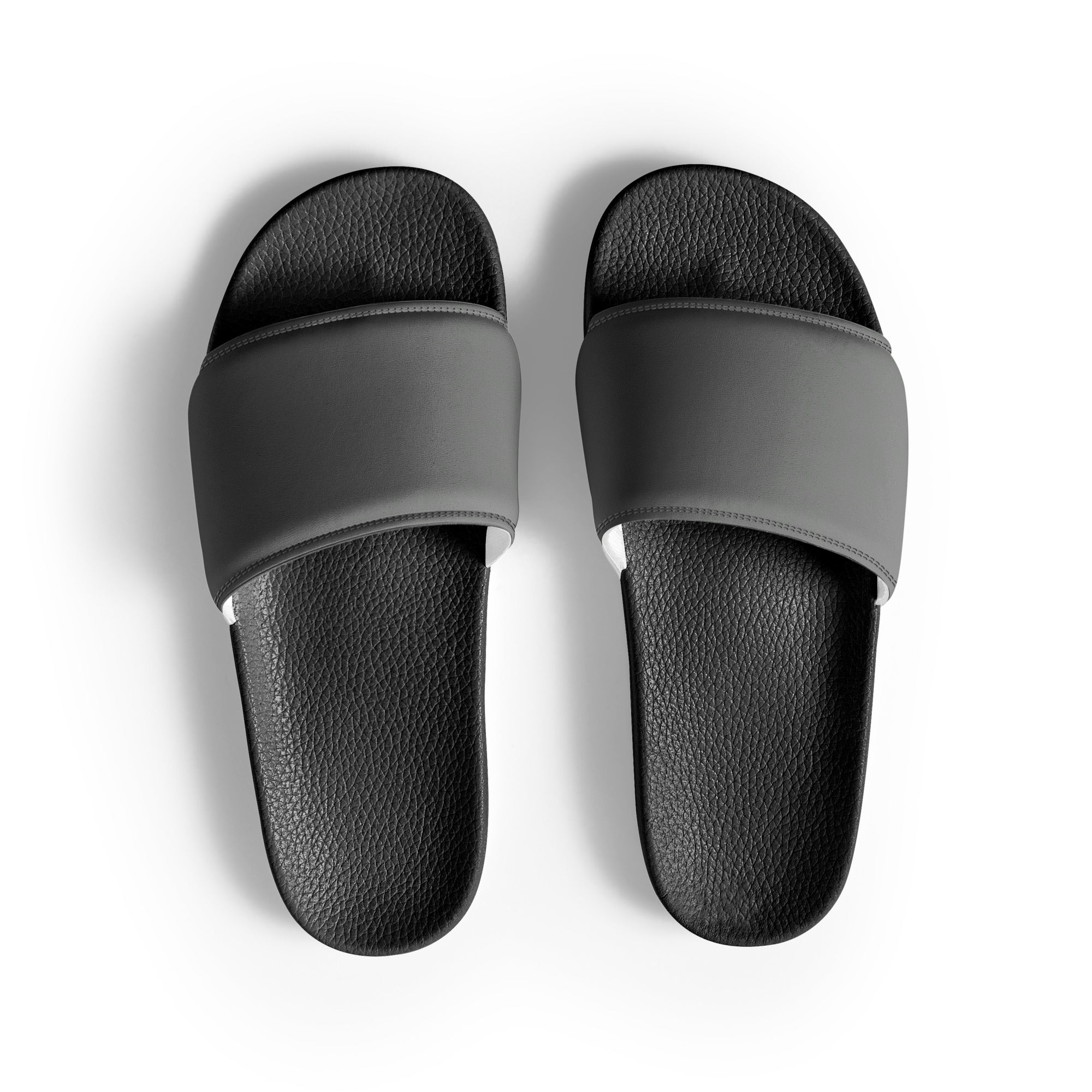 Nickel Color Men's Slides by Visual Verse - Image 1