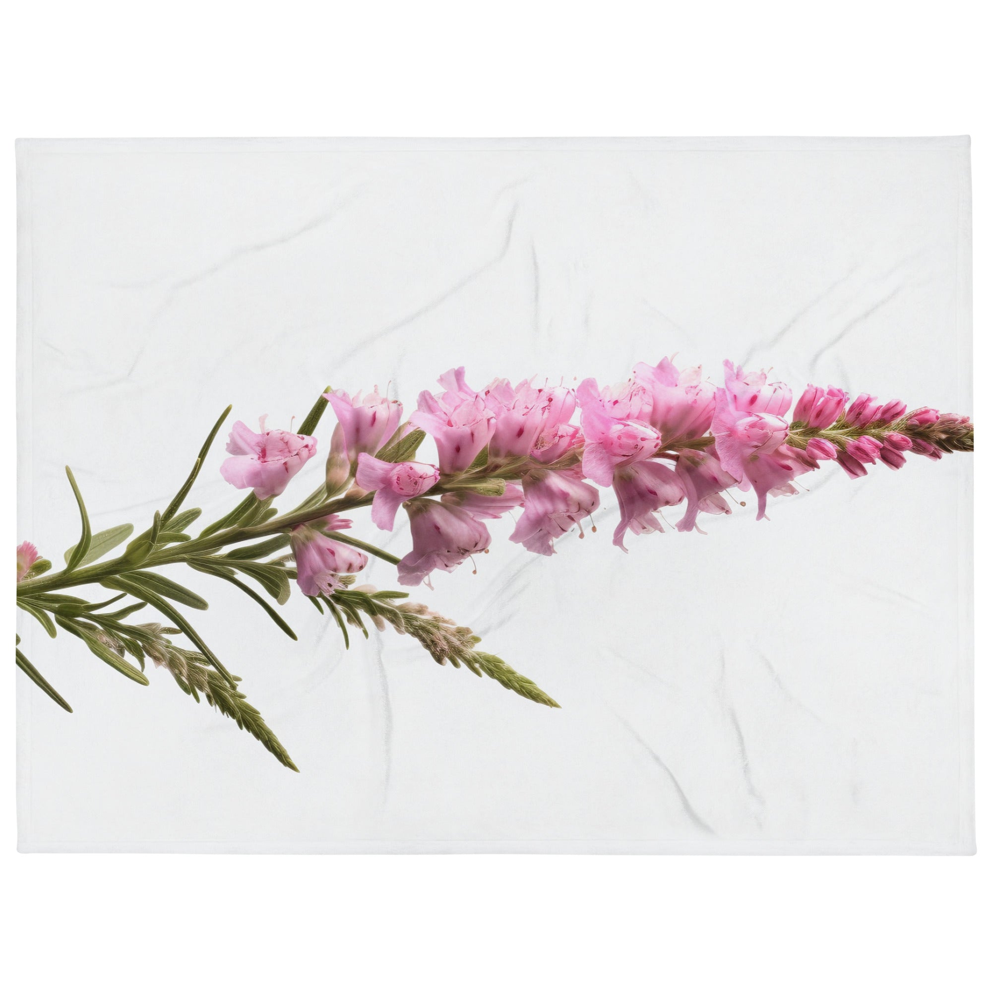 Obedient Plant Flower Blanket by Visual Verse - Image 1