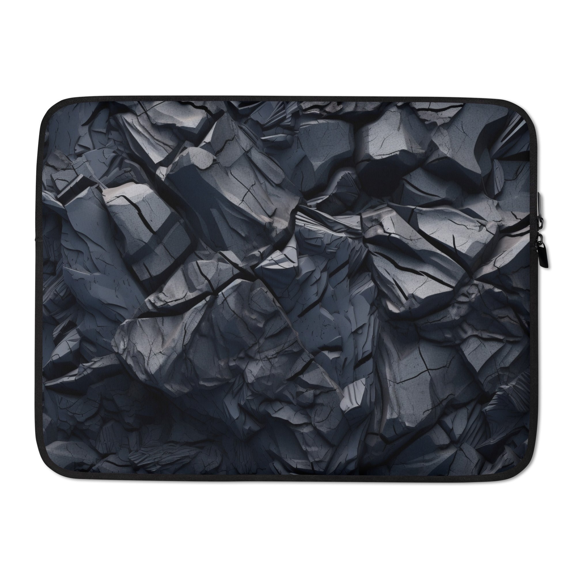 Obsidian Rock Laptop Sleeve by Visual Verse - Image 1