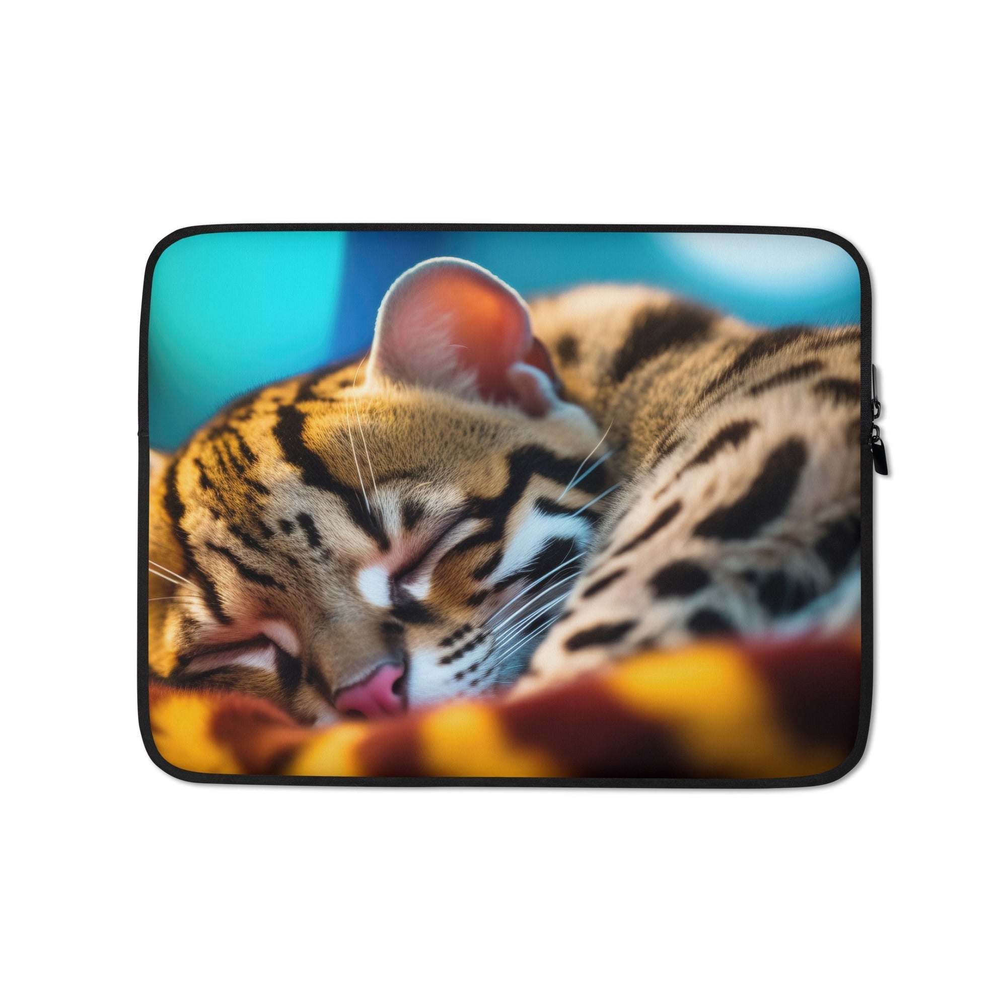 Ocelot Fur Laptop Sleeve by Visual Verse - Image 2