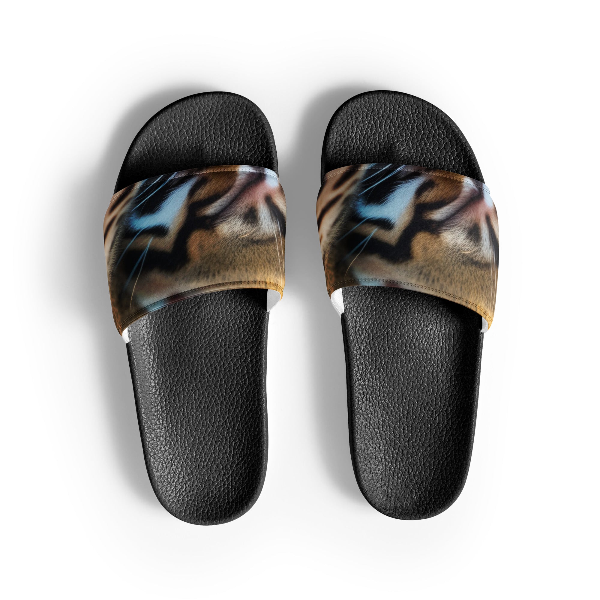 Ocelot Fur Men's Slides by Visual Verse - Image 1