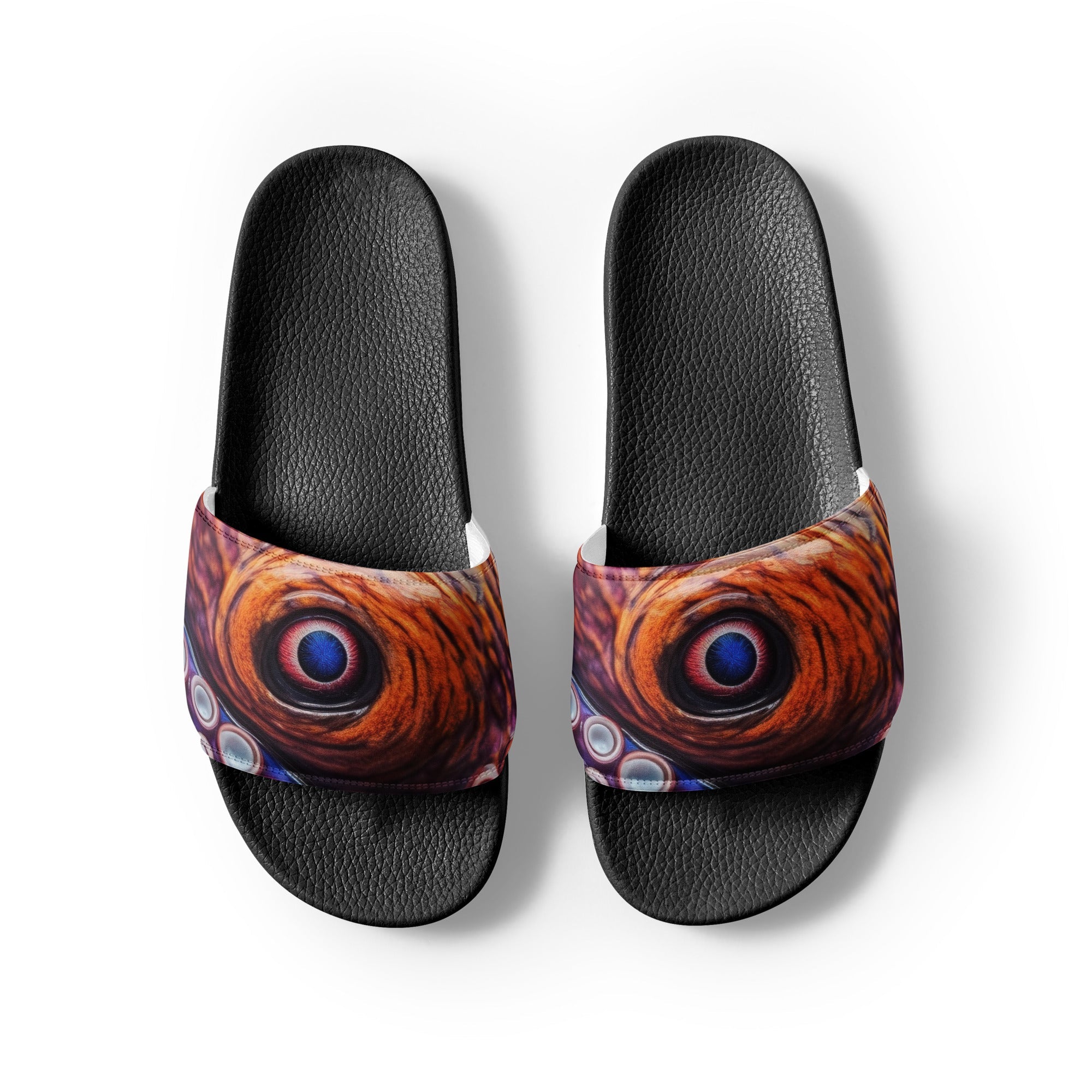 Octopus Eye Men's Slides by Visual Verse - Image 2