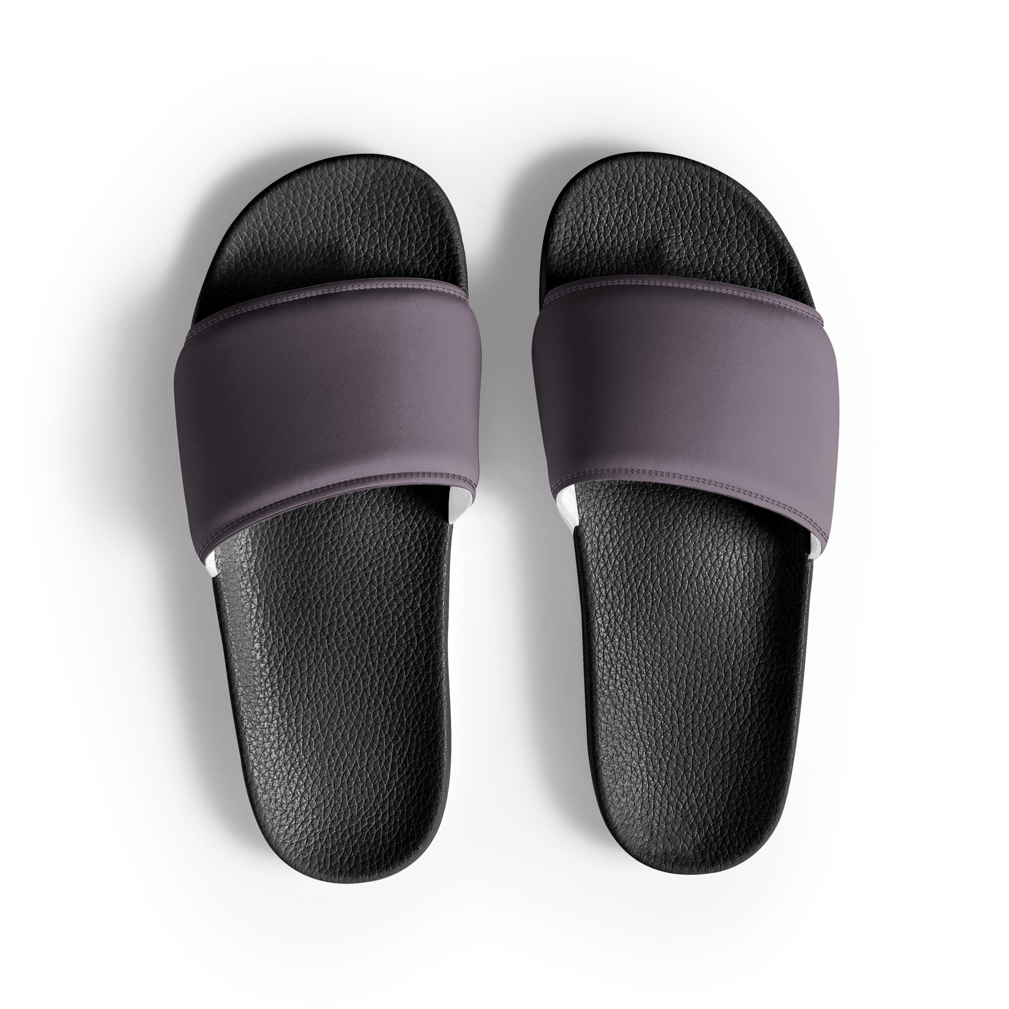 Old Lavender Color Men's Slides by Visual Verse - Image 1