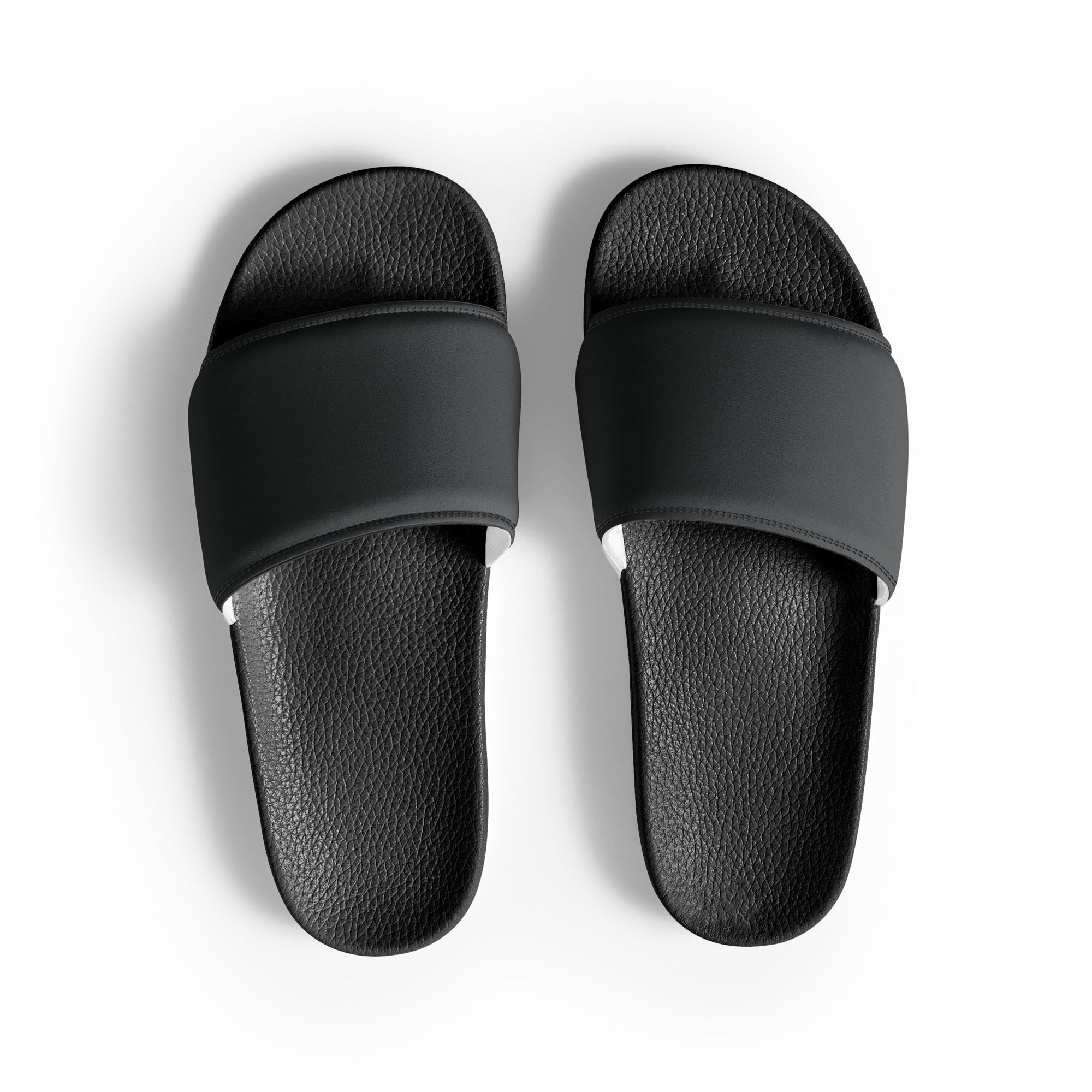 Onyx Color Men's Slides by Visual Verse - Image 1