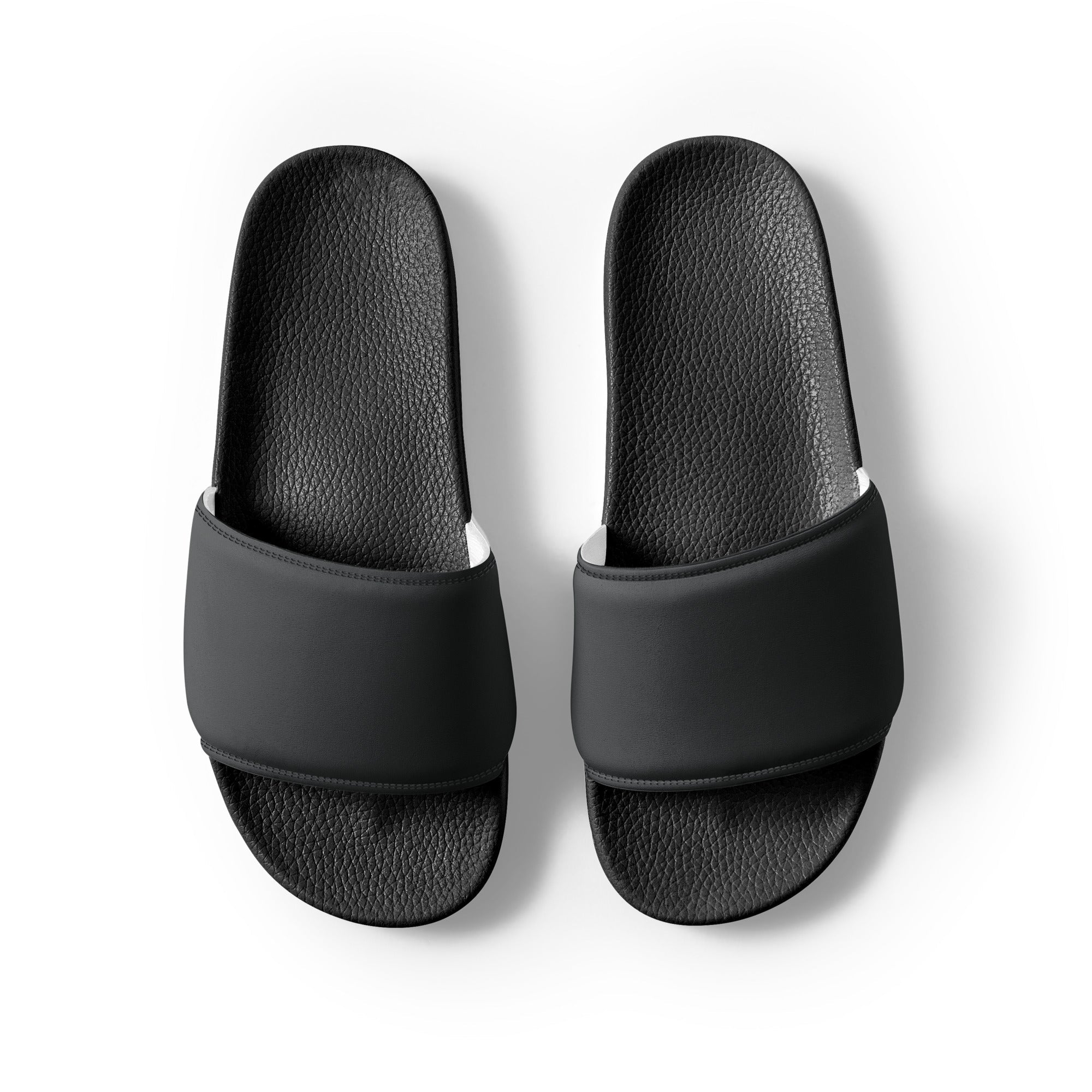 Onyx Color Men's Slides by Visual Verse - Image 2