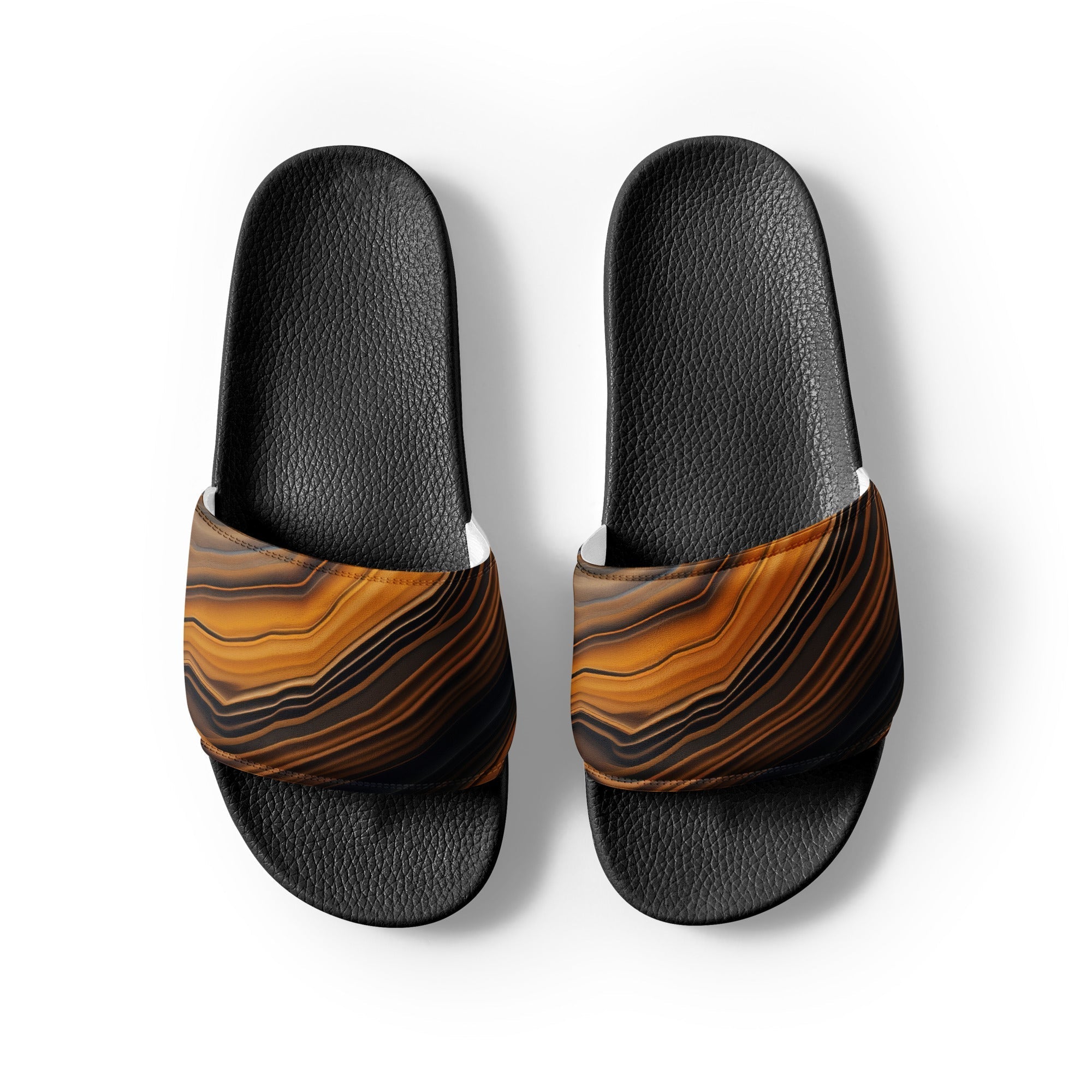 Onyx Rock Men's Slides by Visual Verse - Image 2