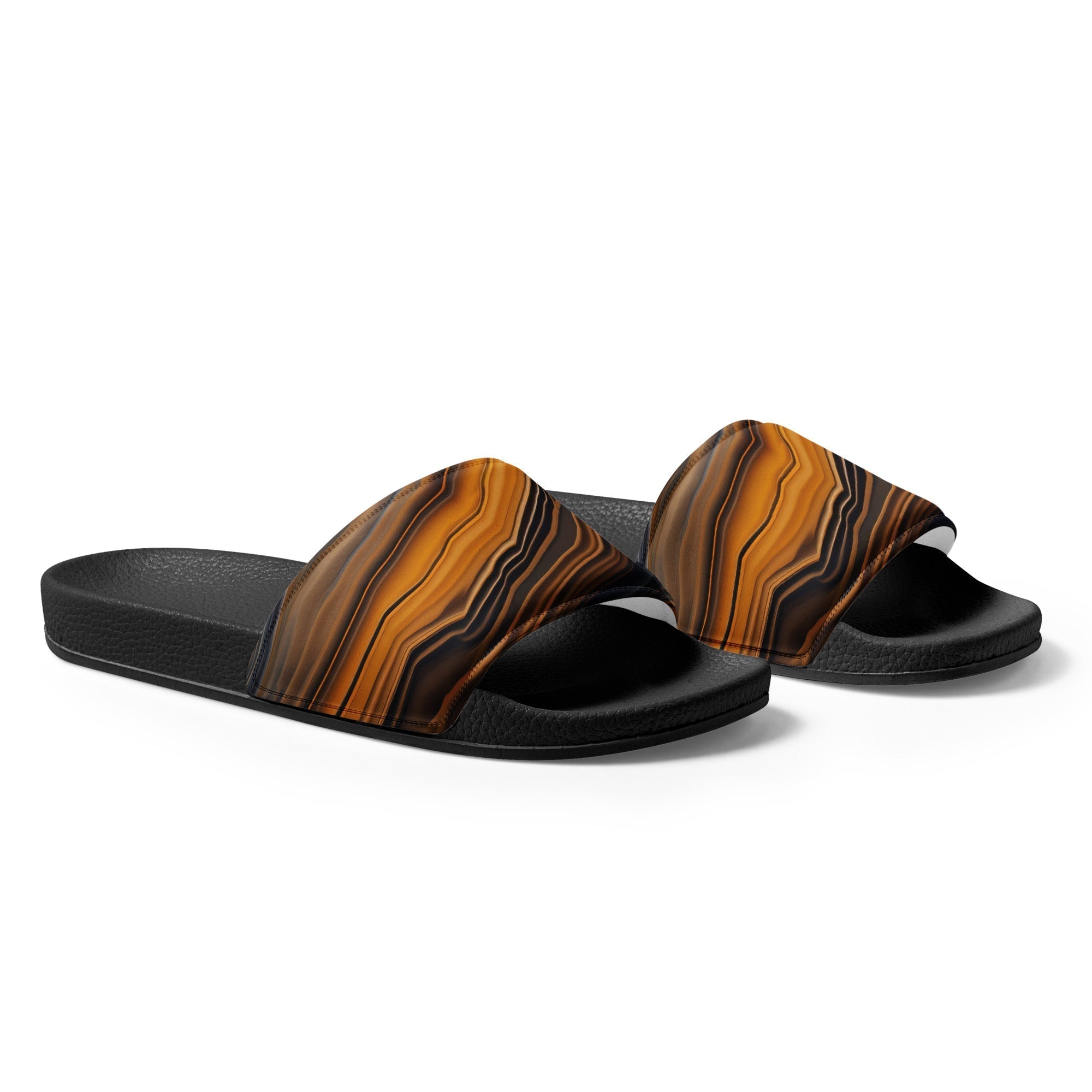 Onyx Rock Men's Slides by Visual Verse - Image 4