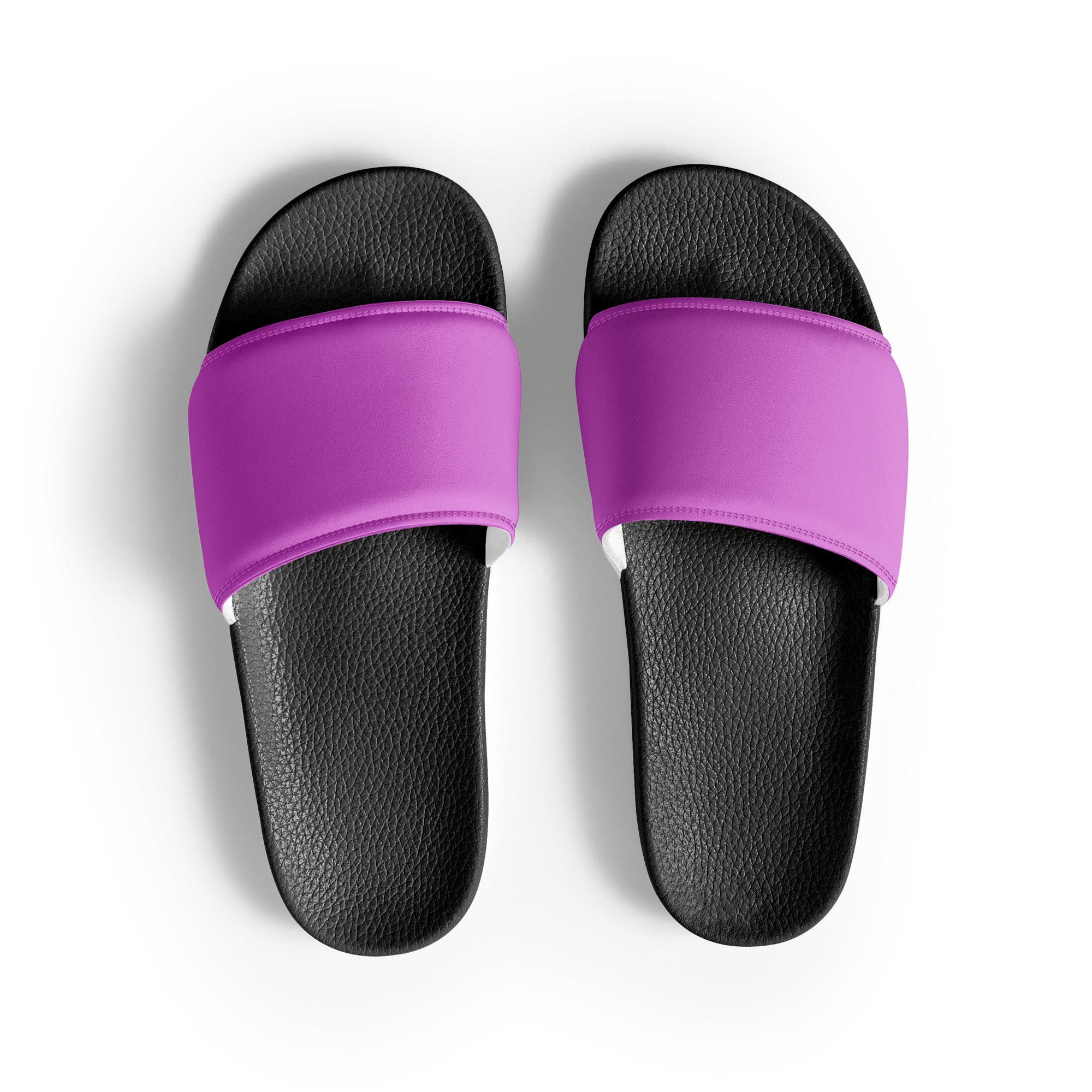 Orchid Color Men's Slides by Visual Verse - Image 1