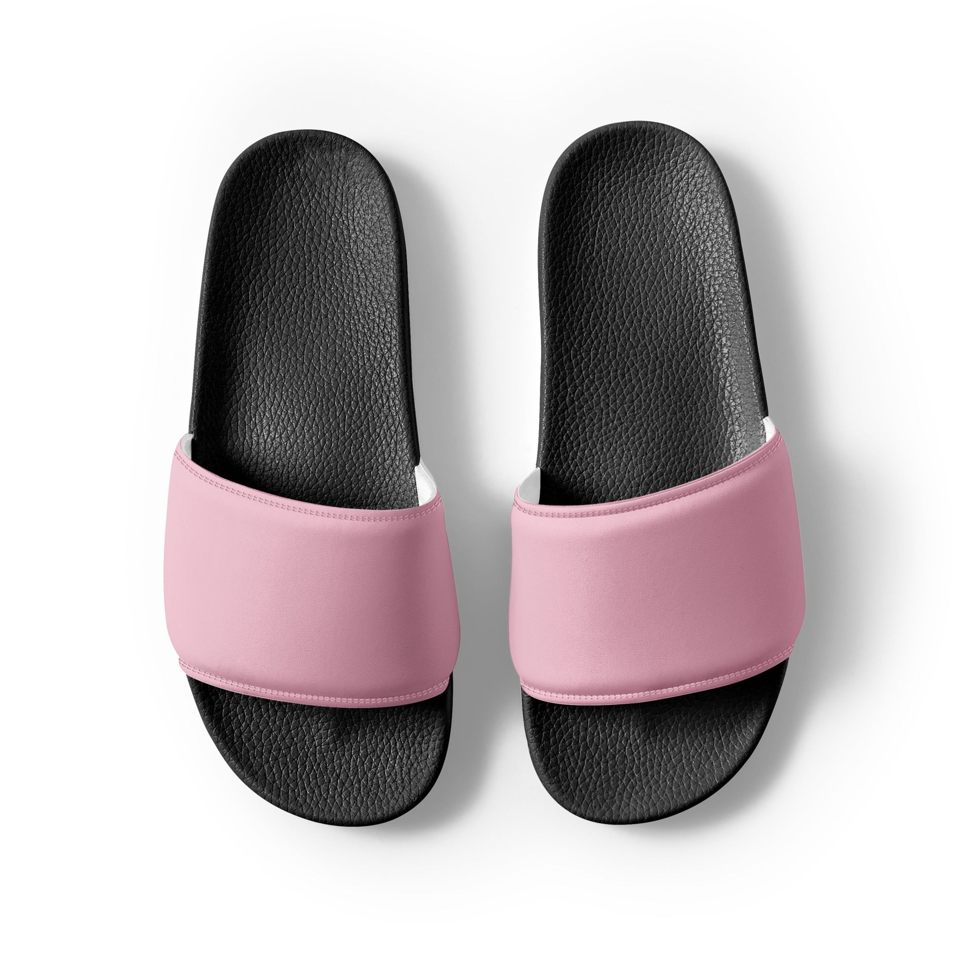 Orchid Pink Color Men's Slides by Visual Verse - Image 2