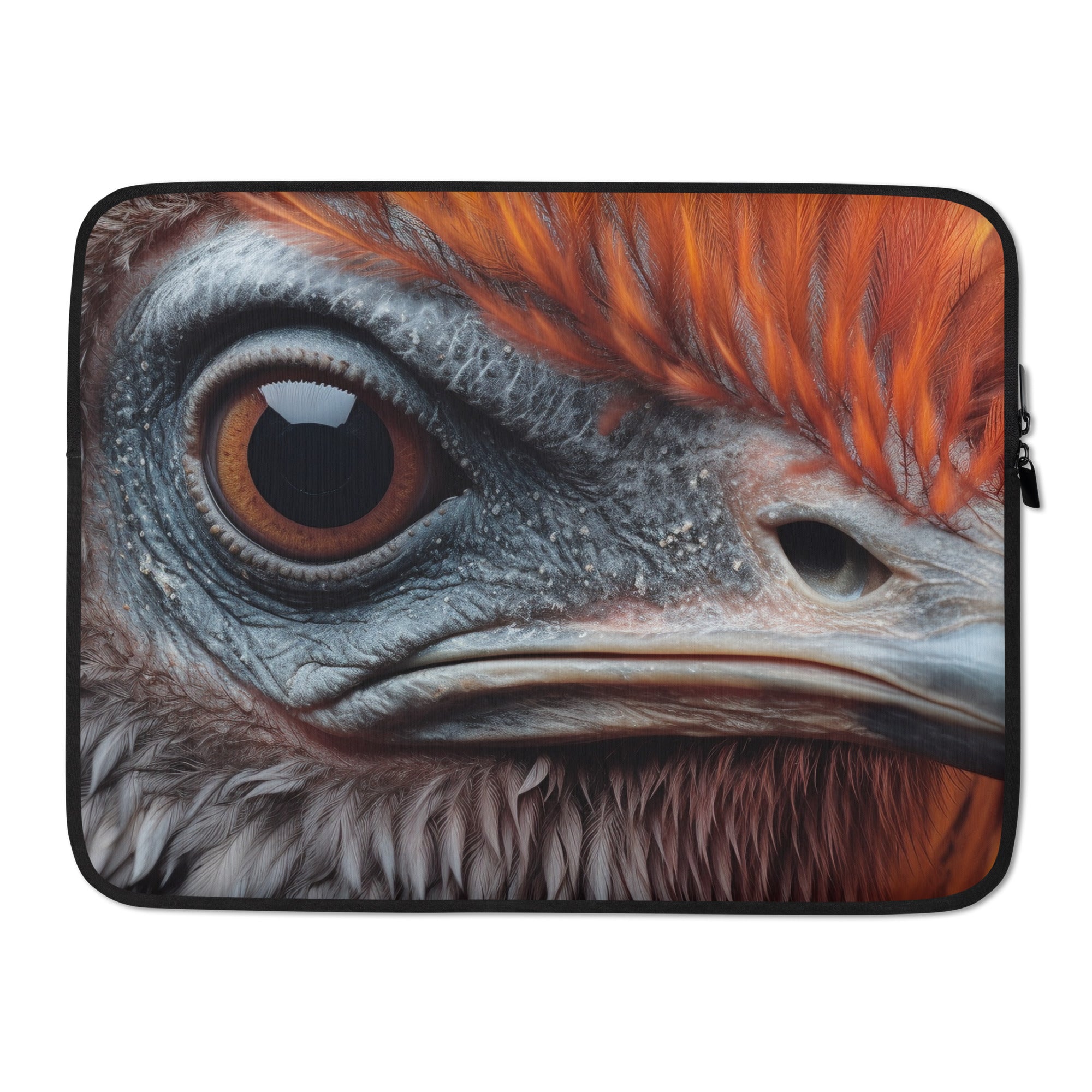 Ostrich Feather Laptop Sleeve by Visual Verse - Image 1