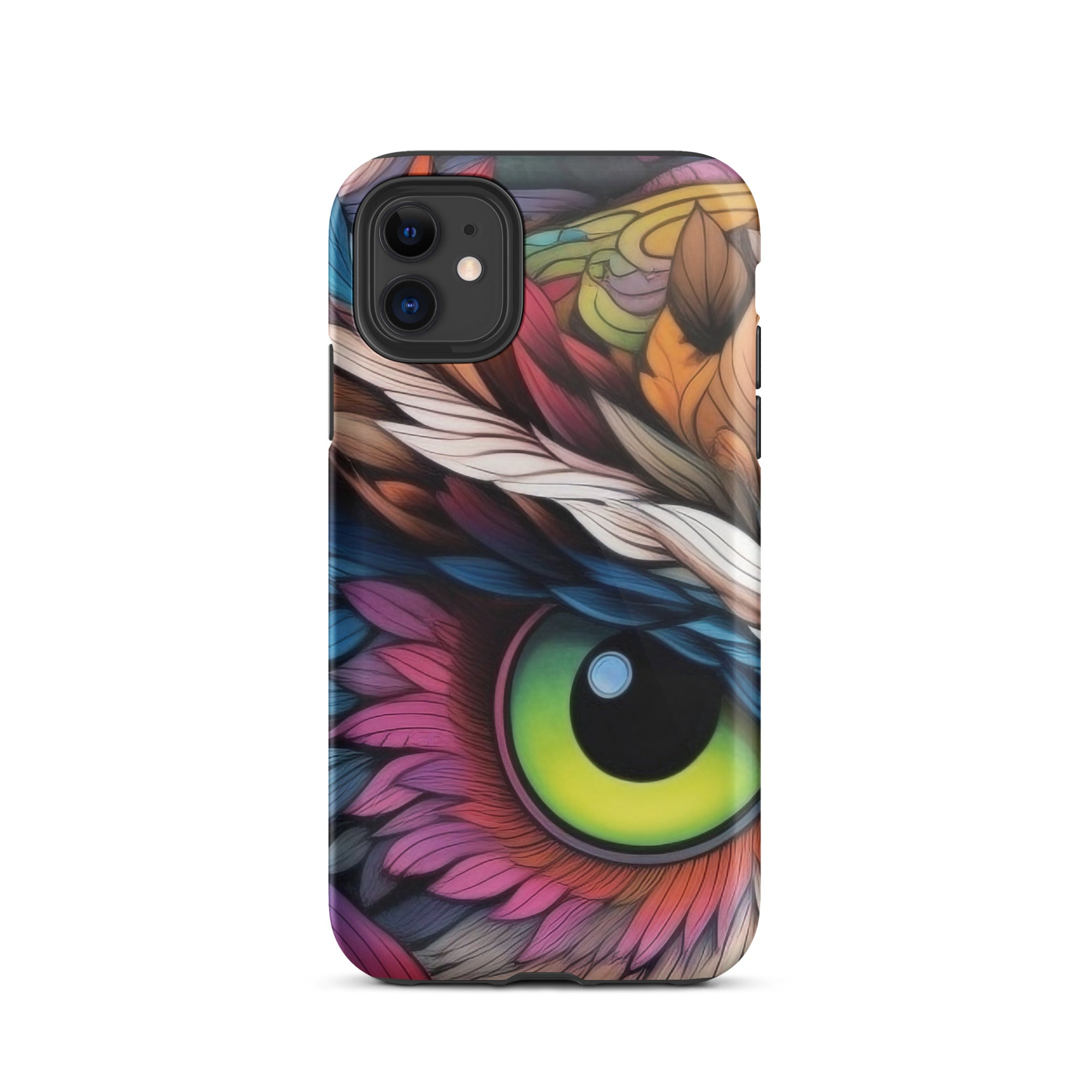 Owl Eyes iPhone Case by Visual Verse - Image 1