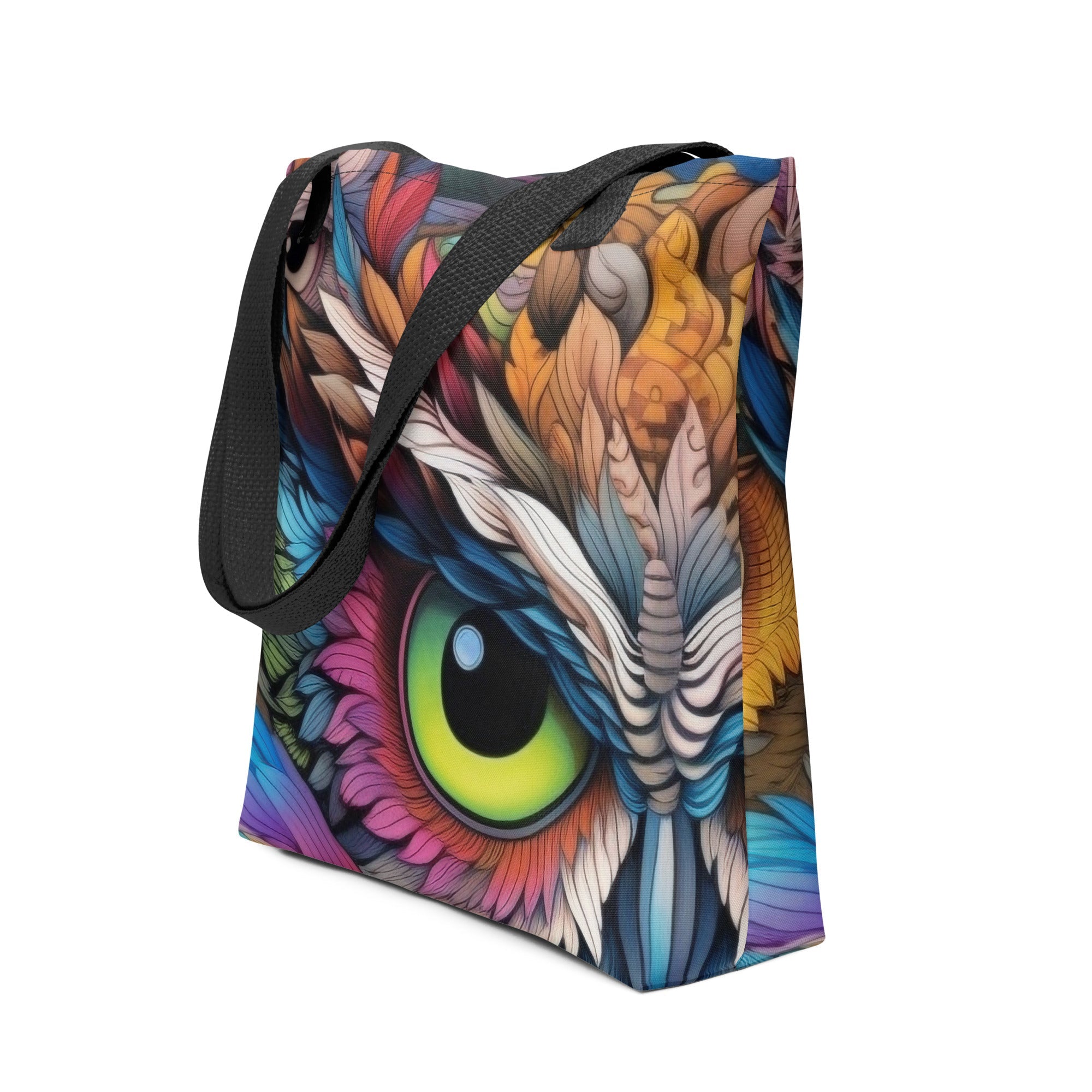 Owl Eyes Tote Bag by Visual Verse - Image 1