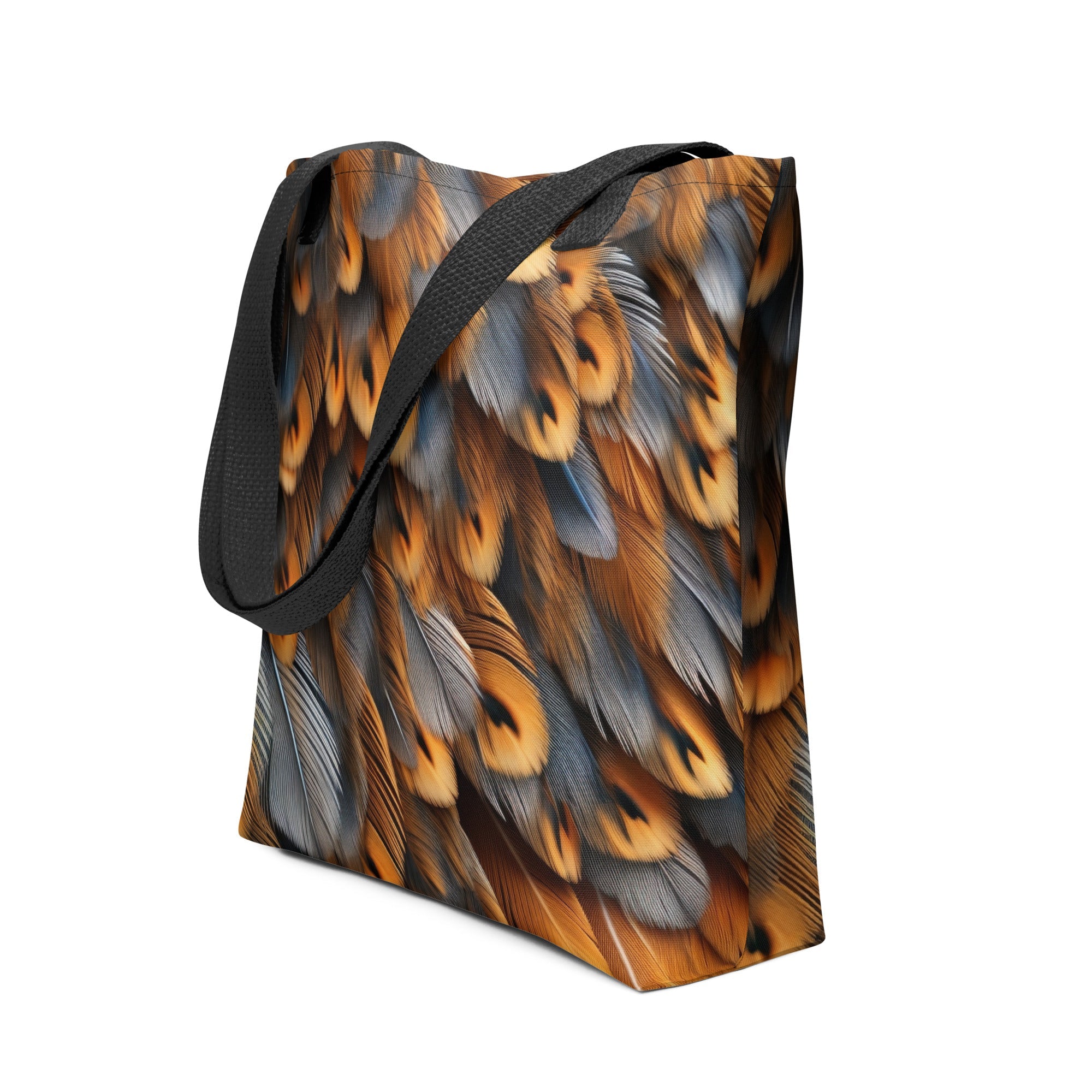 Owl Feather Tote Bag by Visual Verse - Image 1